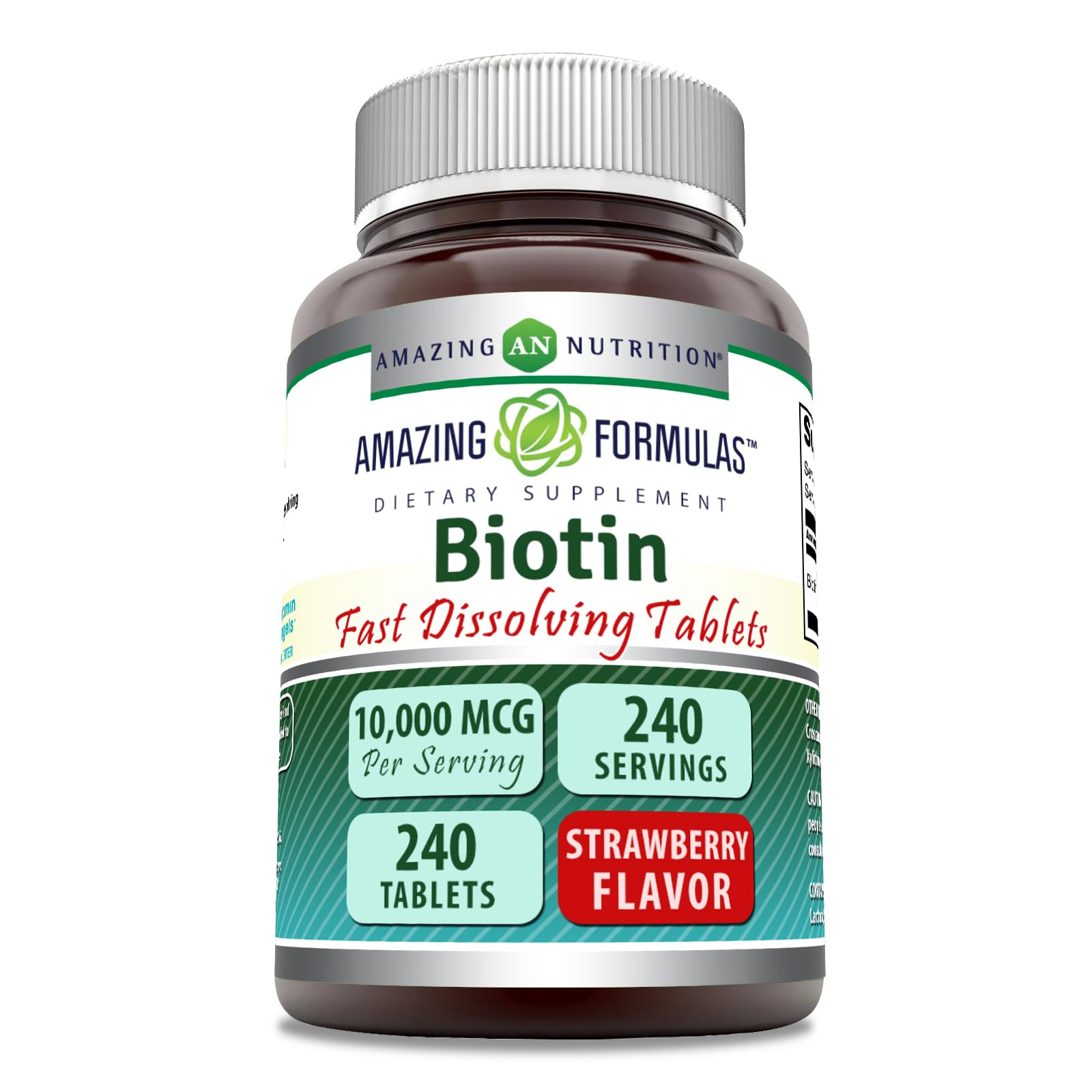 Amazing Nutrition Biotin 10,000 mcg Tablets, 1 Count