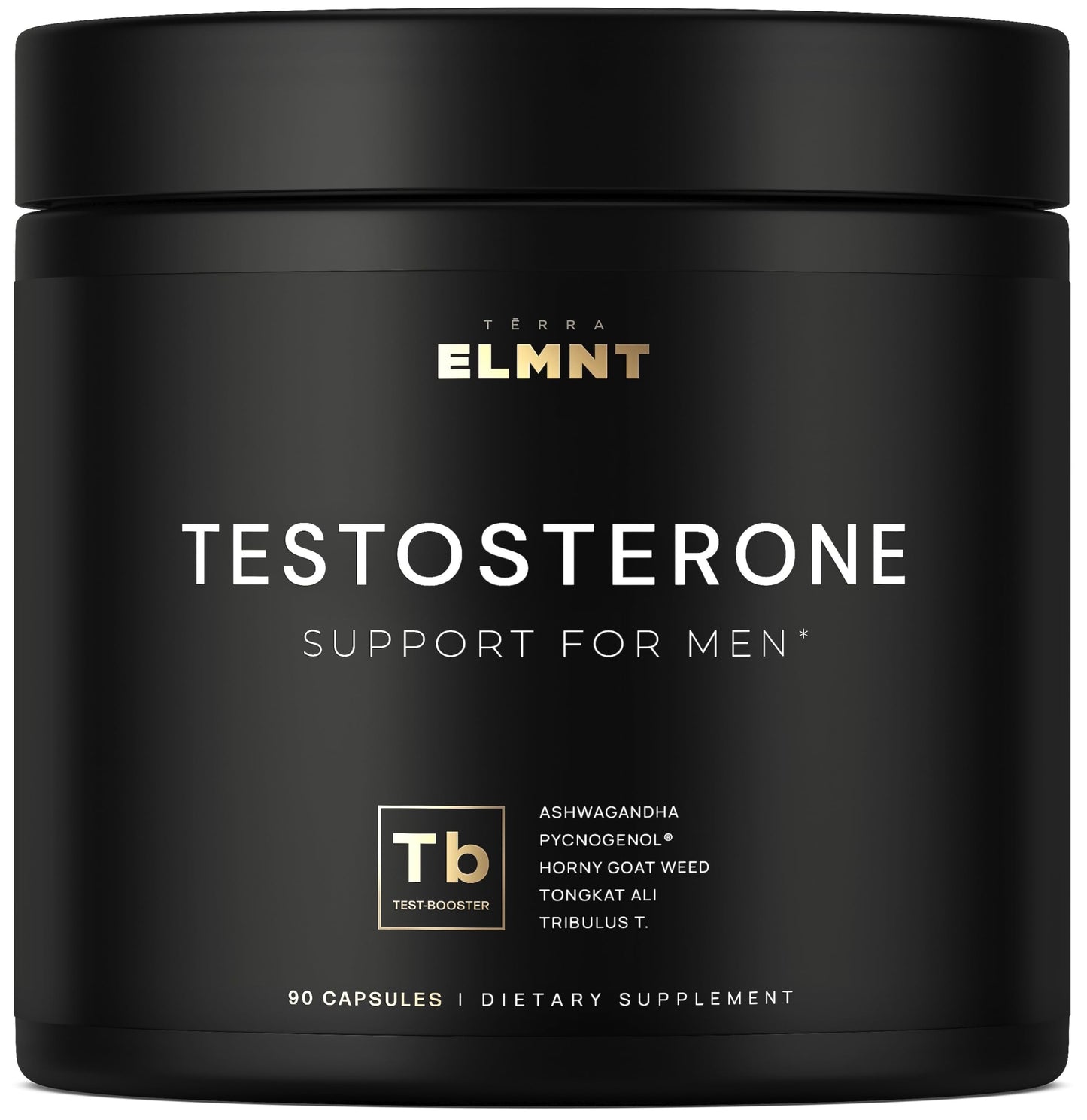 TERRA ELMNT Total T Testosterone Booster for Men 8X Strength Capsules, 90 Count