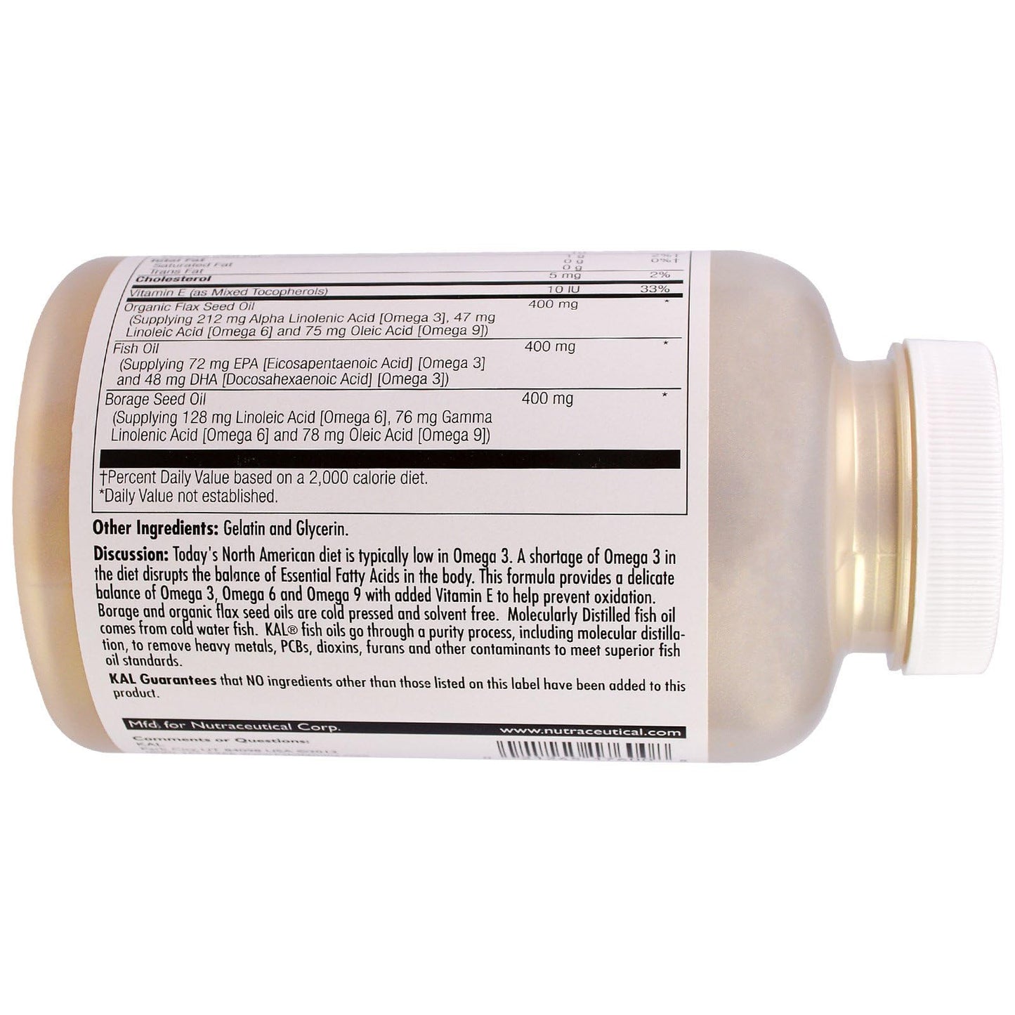 KAL Ultra Omega 3-6-9 Softgels 100