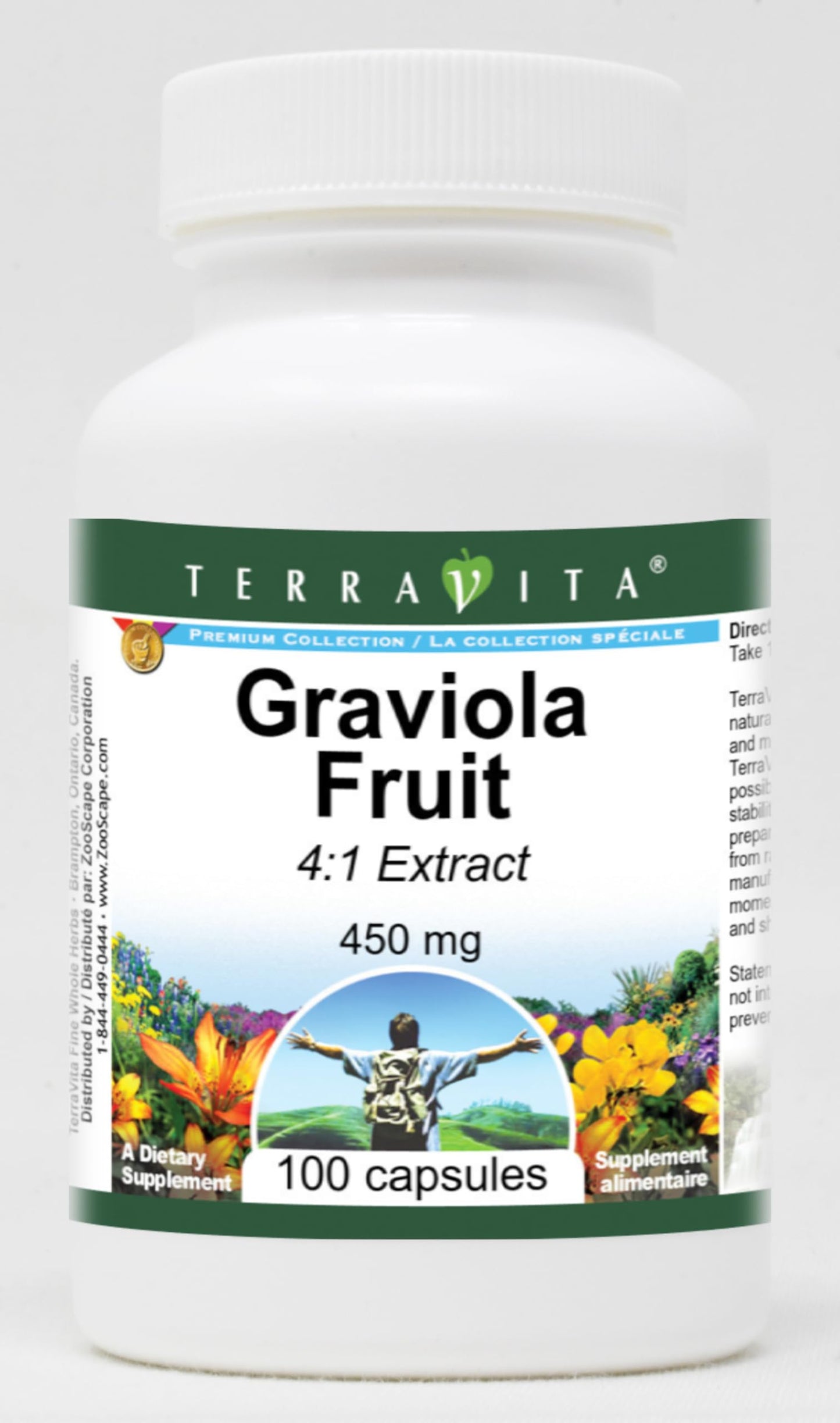 Terravita Graviola Fruit 4:1-450 mg Capsules 300