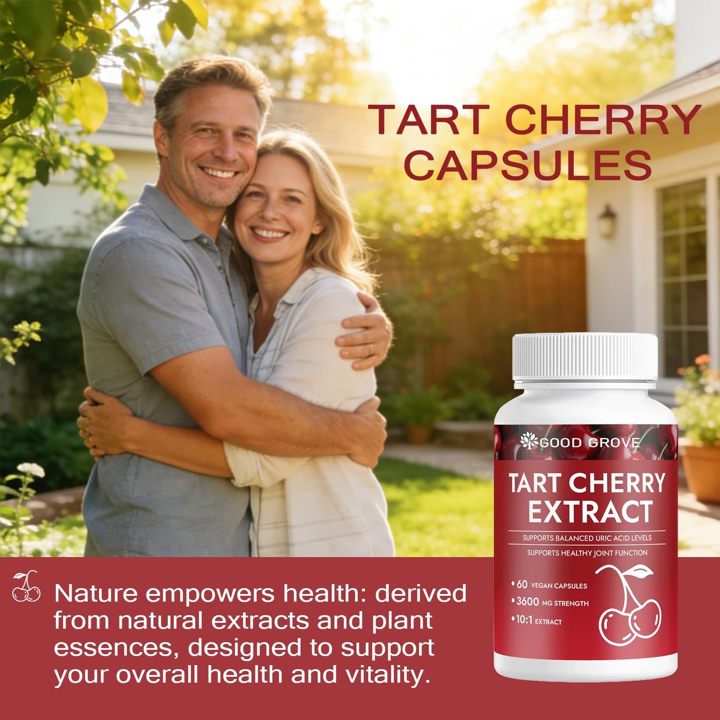Luvie Glow Good Grove Tart Cherry Extract Capsules 60 Count