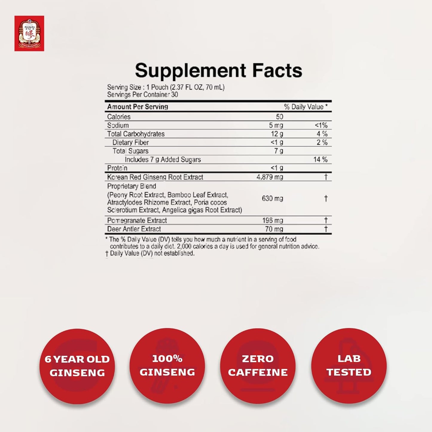 JUNG KWAN JANG Korean Red Ginseng Women's Balance Premium Capsules, 30 Count