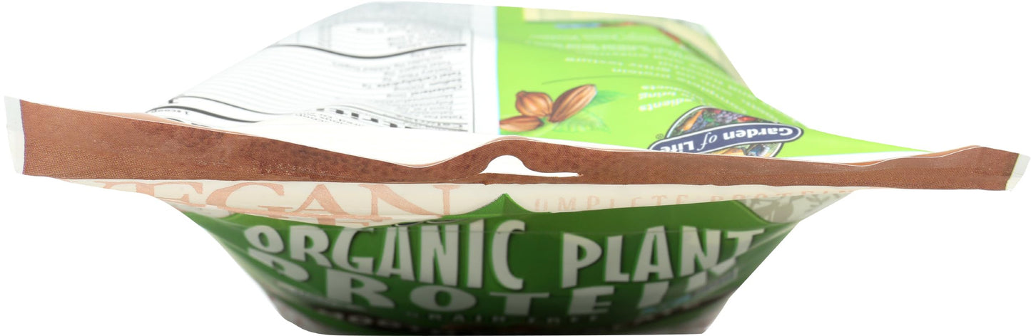 Garden of Life Organic Plant Protein Chocolate Flavor Protein Powder with Probiotics & Enzymes, 10 Servings