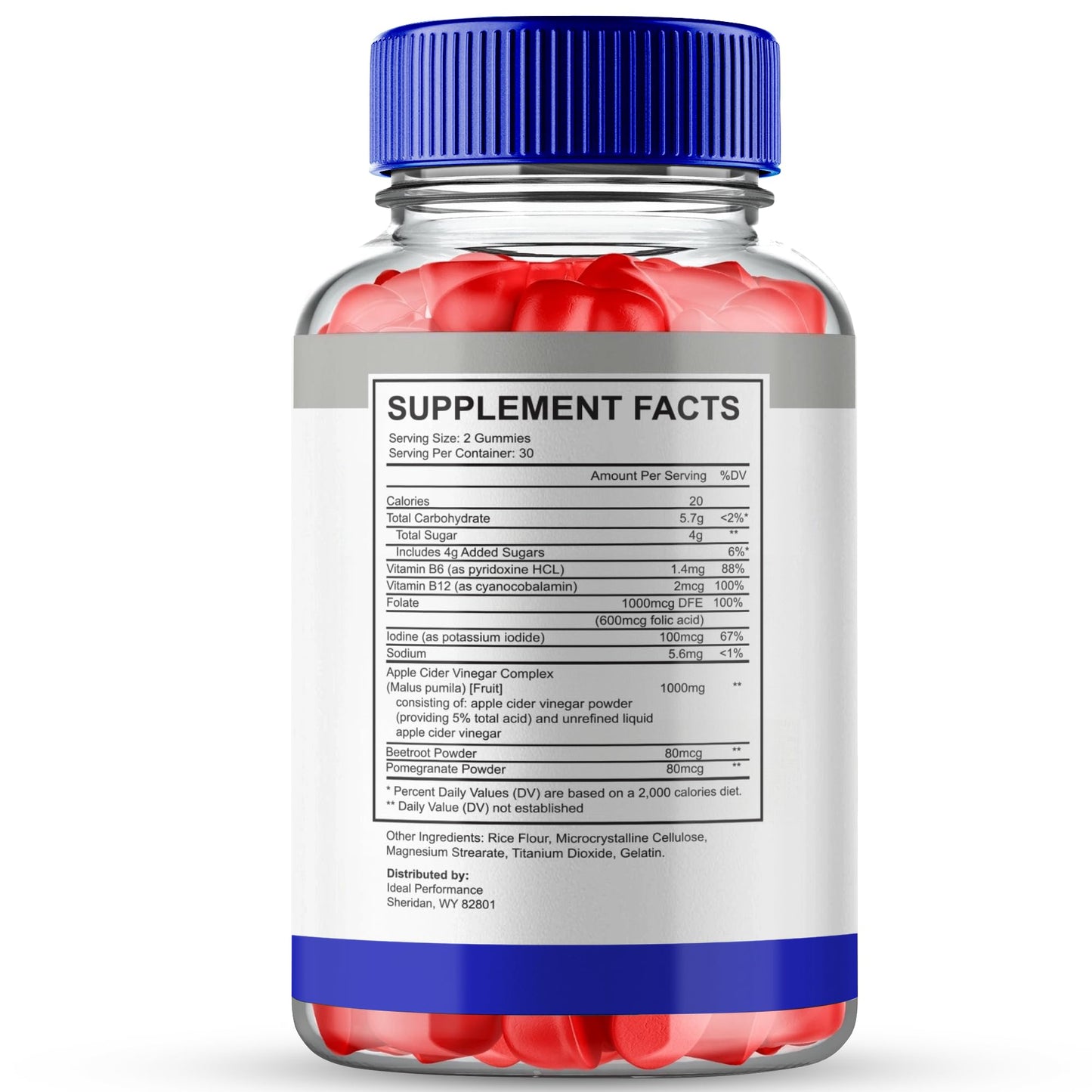 IDEAL PERFORMANCE Keto Thrive ACV Gummies 60 Count