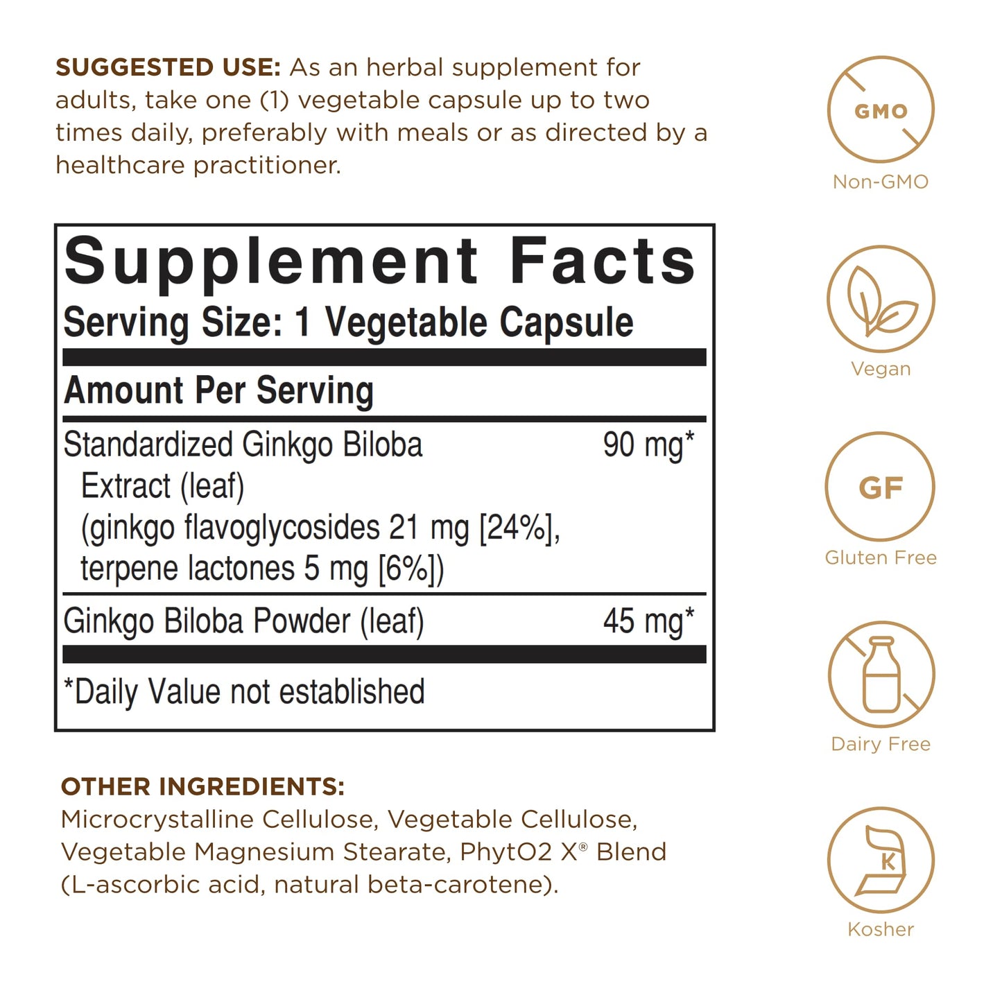 Solgar Ginkgo Biloba Leaf Extract 180 Capsules