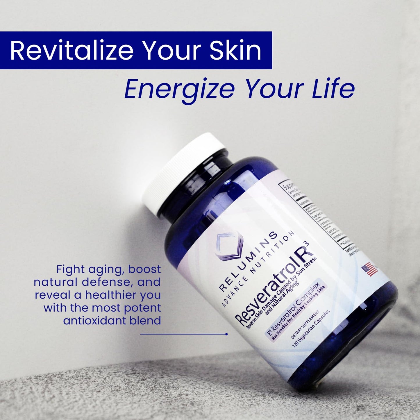 Relumins Resveratrol 600mg Capsule, 1 Bottle