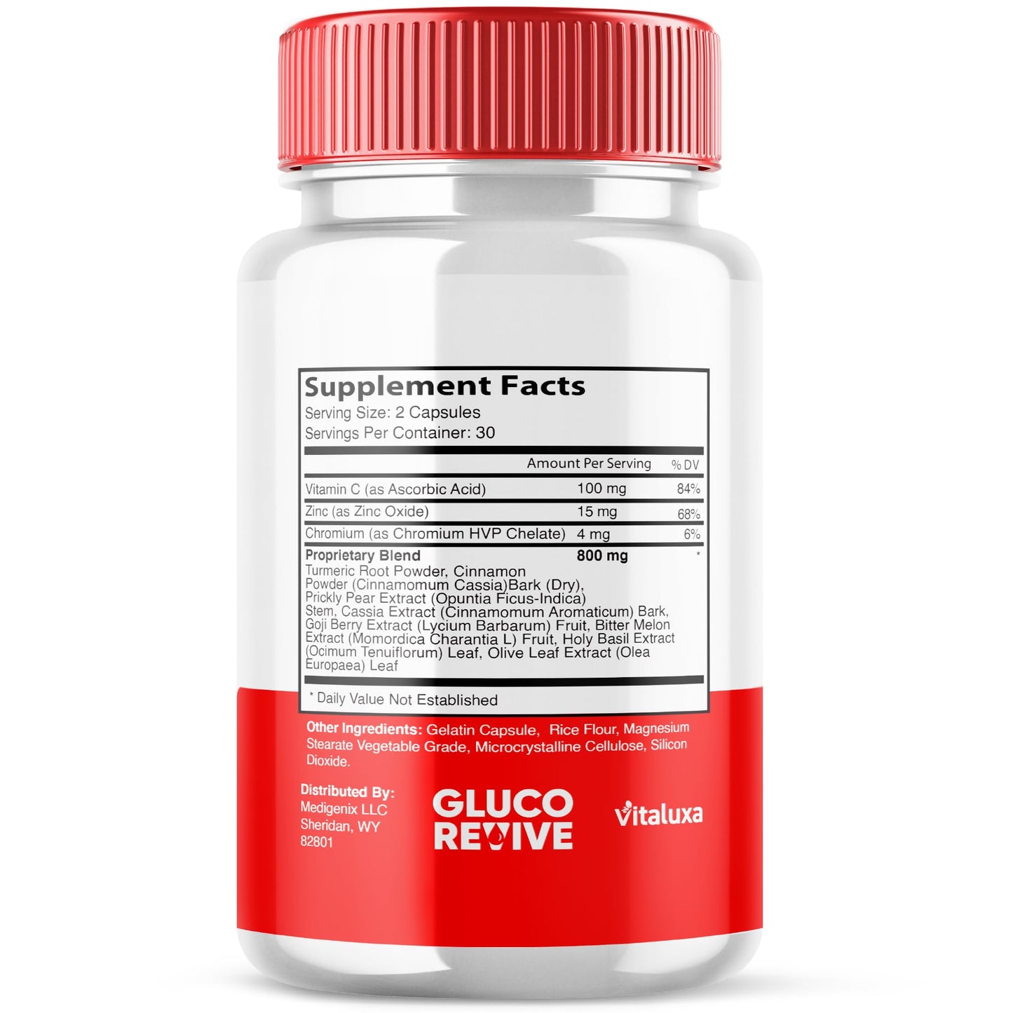 Vitaluxa Gluco Revive Capsules 300 Count