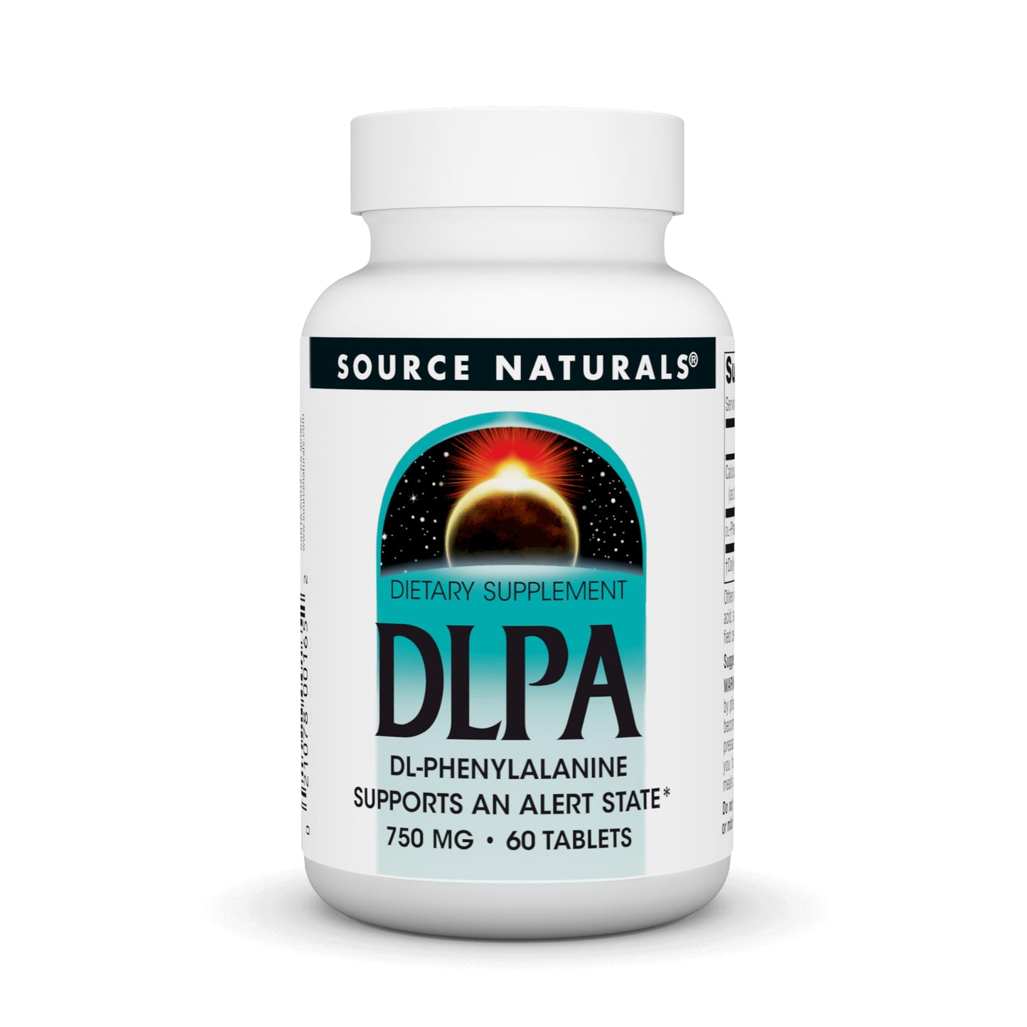 Source Naturals DLPA DL-Phenylalanine 750 mg Tablet, 60 Tablets