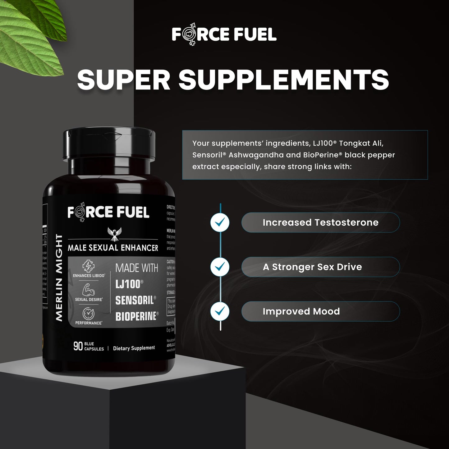 FORCE FUEL Sex Pills for Men Capsules 90 Count