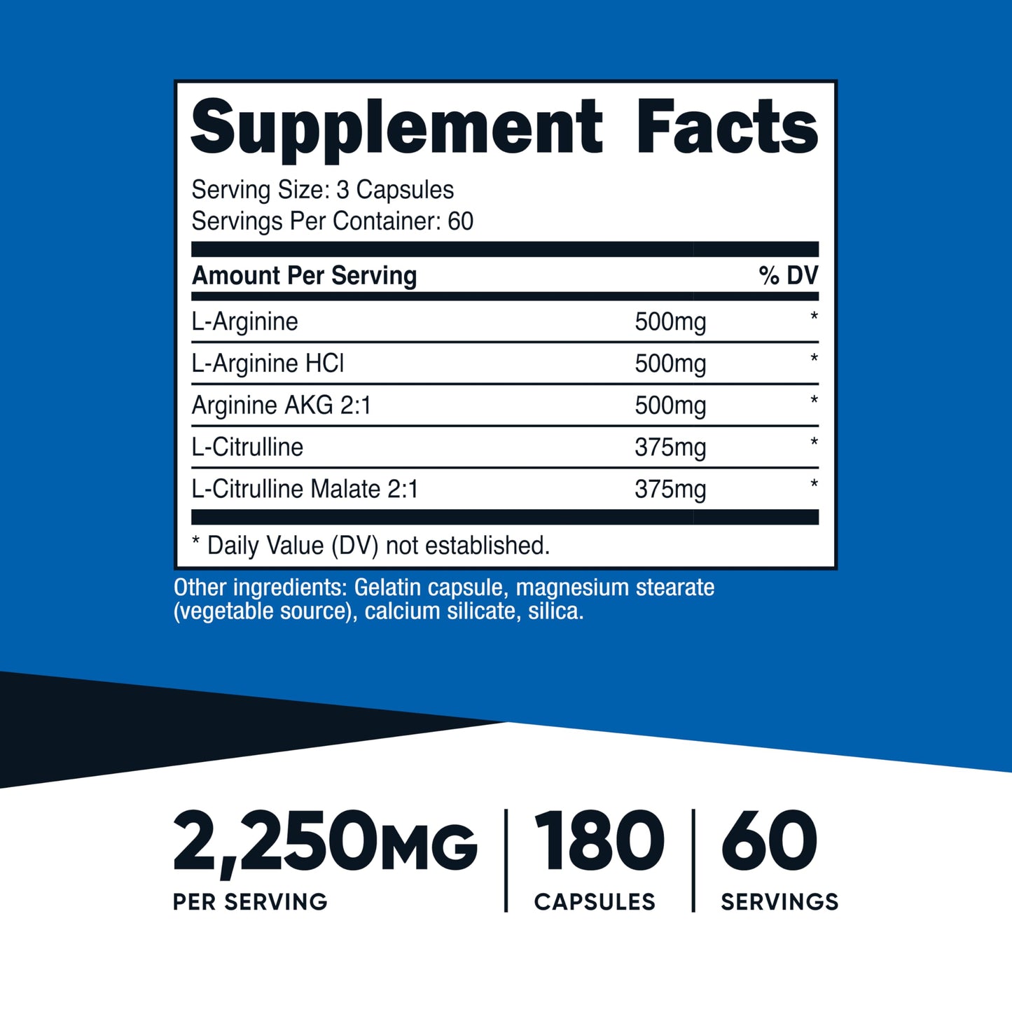 Nutricost Creatine 500 Grams, Nitric Oxide 180 Capsules, and ZMA 180 Capsules Bundle