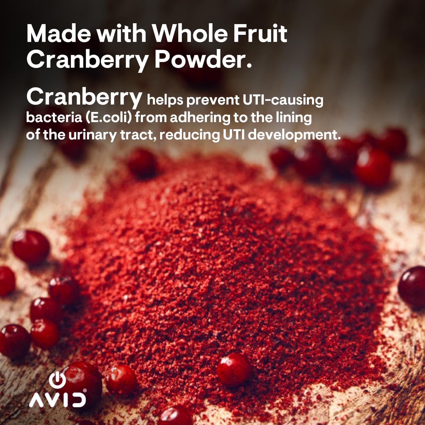 Avid Feminine Health Cranberry Antioxidant Gummies for Women, 60 Count