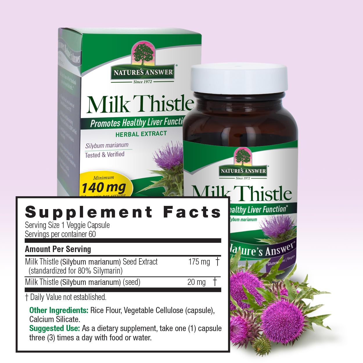 Nature's Answer Milk Thistle 60 Capsules