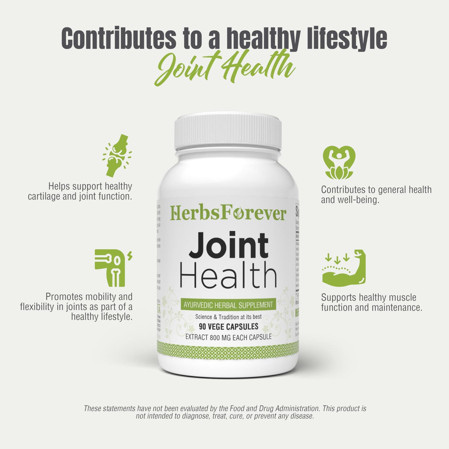 Herbsforever Joint Health Joint Support Mobility Supplement with Guggul Turmeric Boswellia Ashwagandha Ginger 11 Ayurvedic Herb Extracts, 90 Capsules