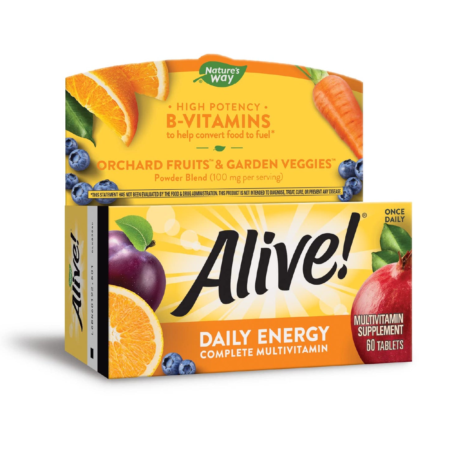 Nature’s Way Alive! Daily Energy Multivitamin 22 Vitamins and Minerals, 120 Tablets