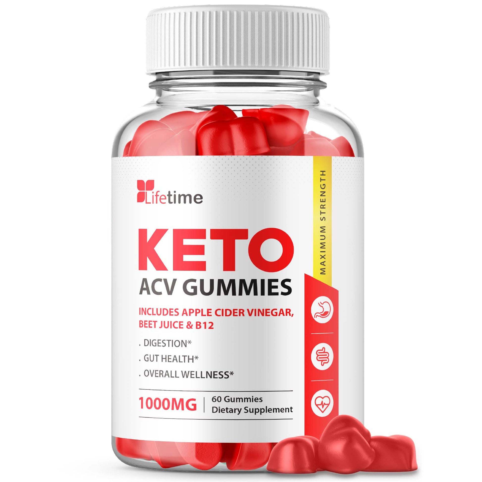 IDEAL PERFORMANCE Lifetime Keto Plus ACV Gummies, 60 Count