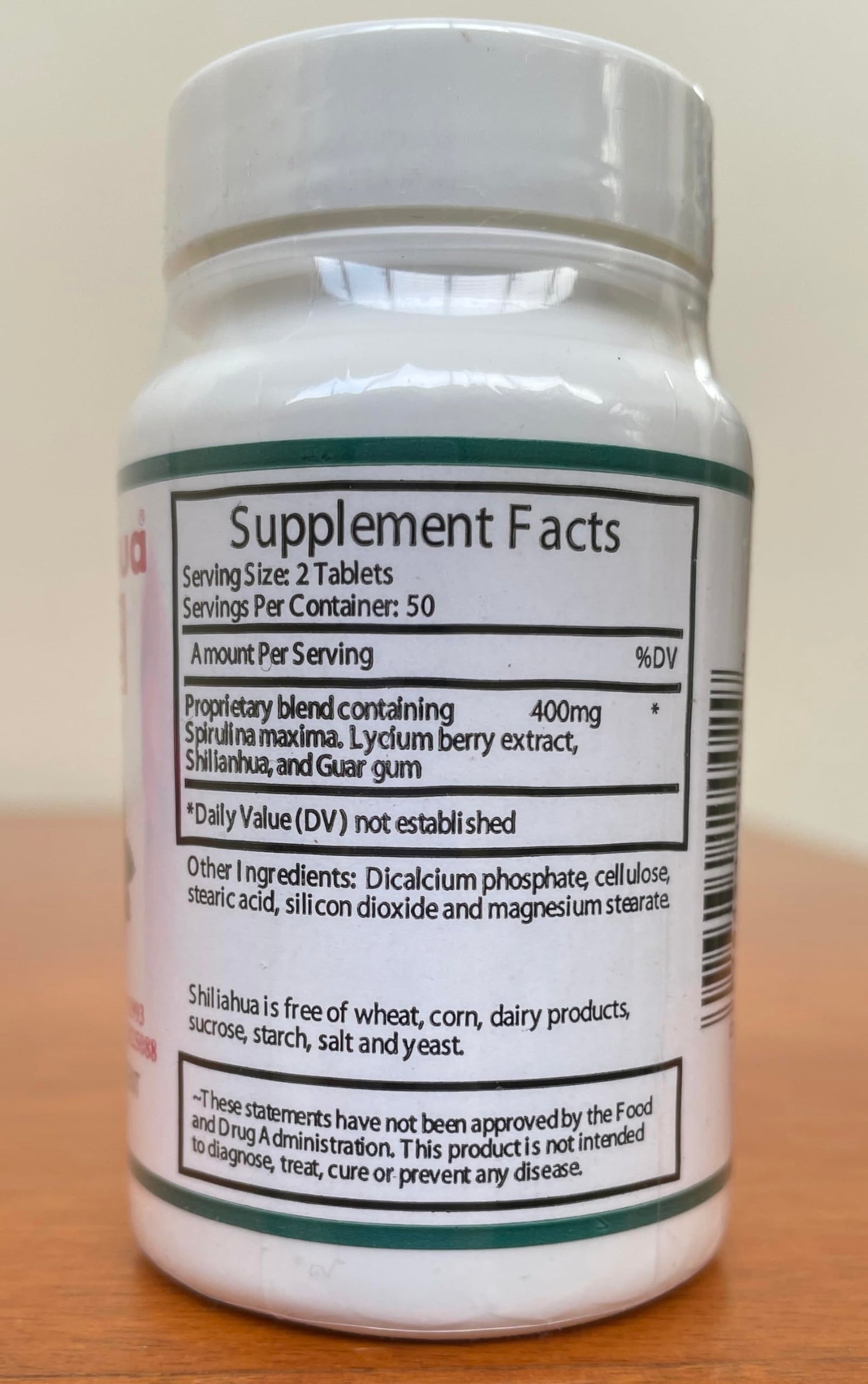 Shilianhua Rocky Lotus Plant Extract with Other Ingredients, 100 Tablets
