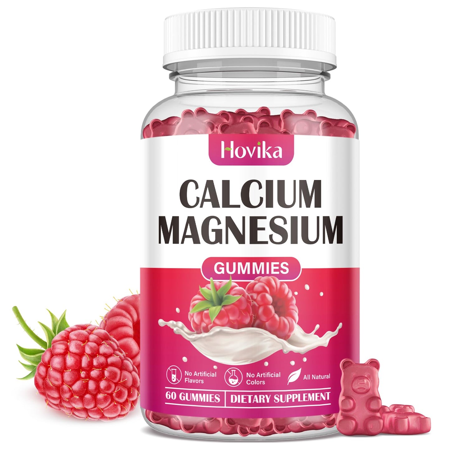 Hovika Calcium Magnesium Zinc Gummies, 60 Gummies