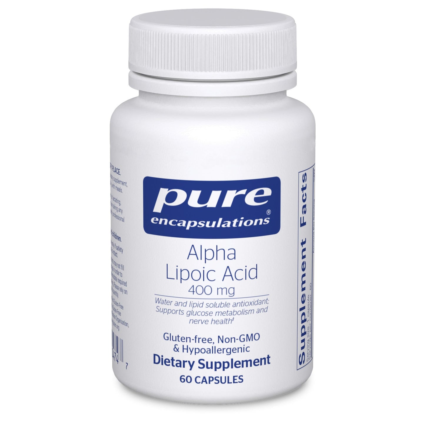 Pure Encapsulations Alpha Lipoic Acid 400 mg, 60 Capsules