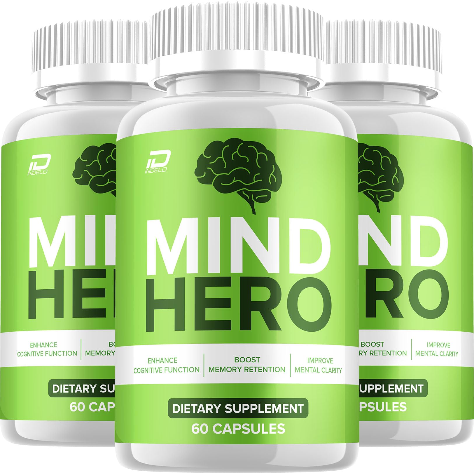 Indelo Mind Hero Supplement Capsules 180 Capsules