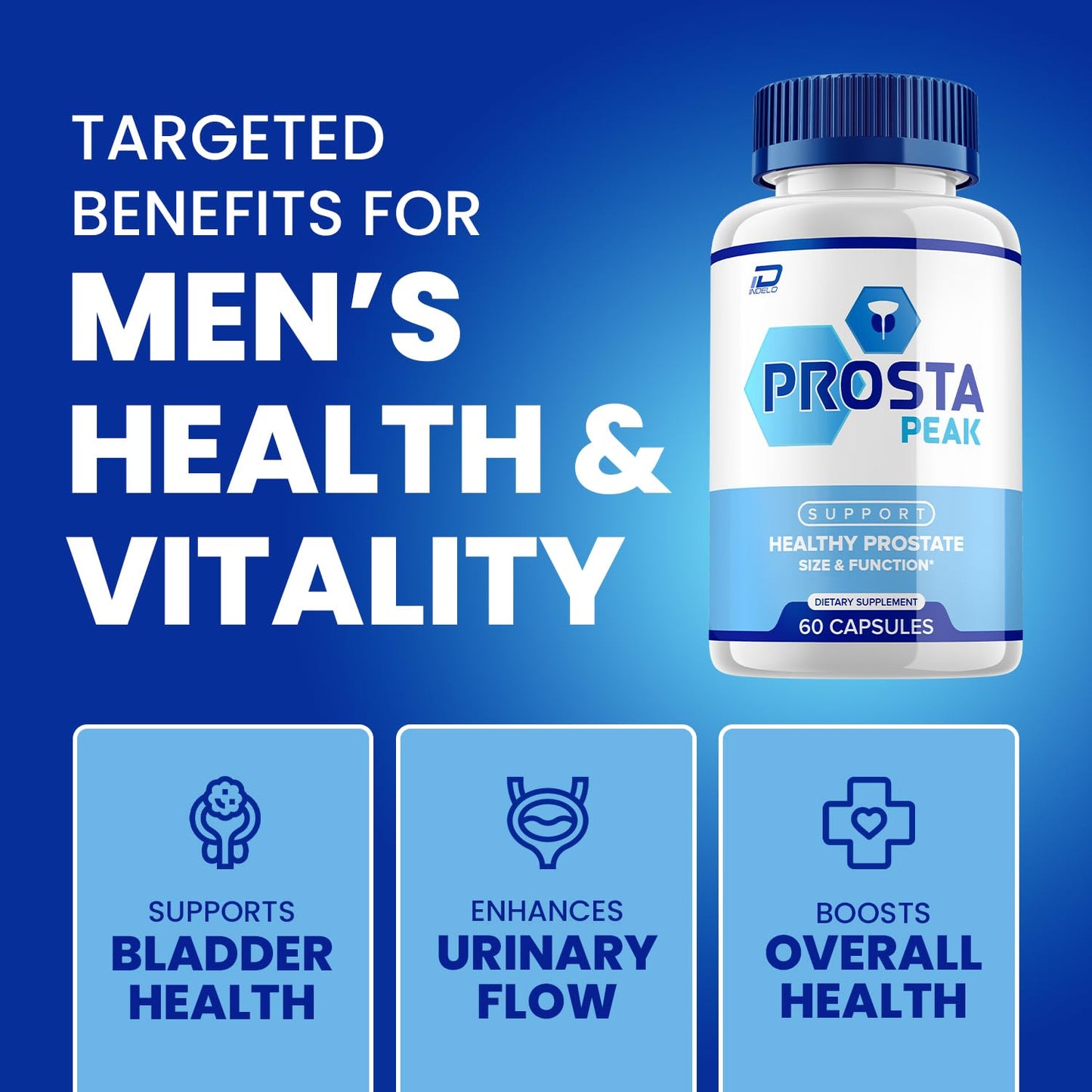 Indelo Prosta Peak Capsule Advanced Formula, 120 Capsules
