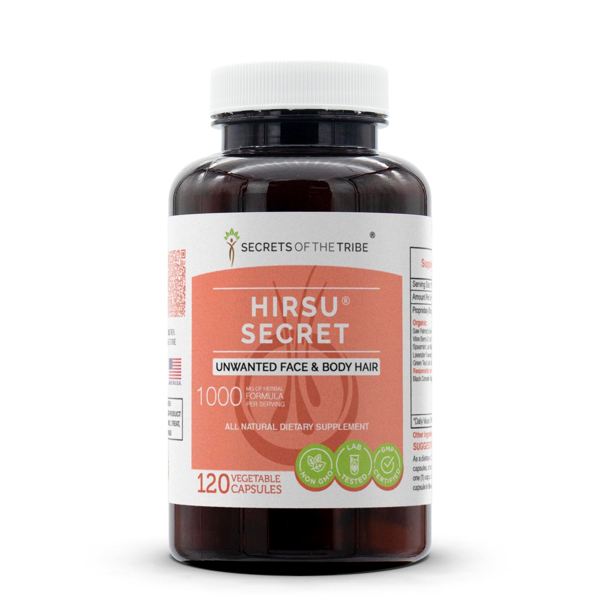 Secrets of the Tribe Hirsu Secret Capsules, 120 Count