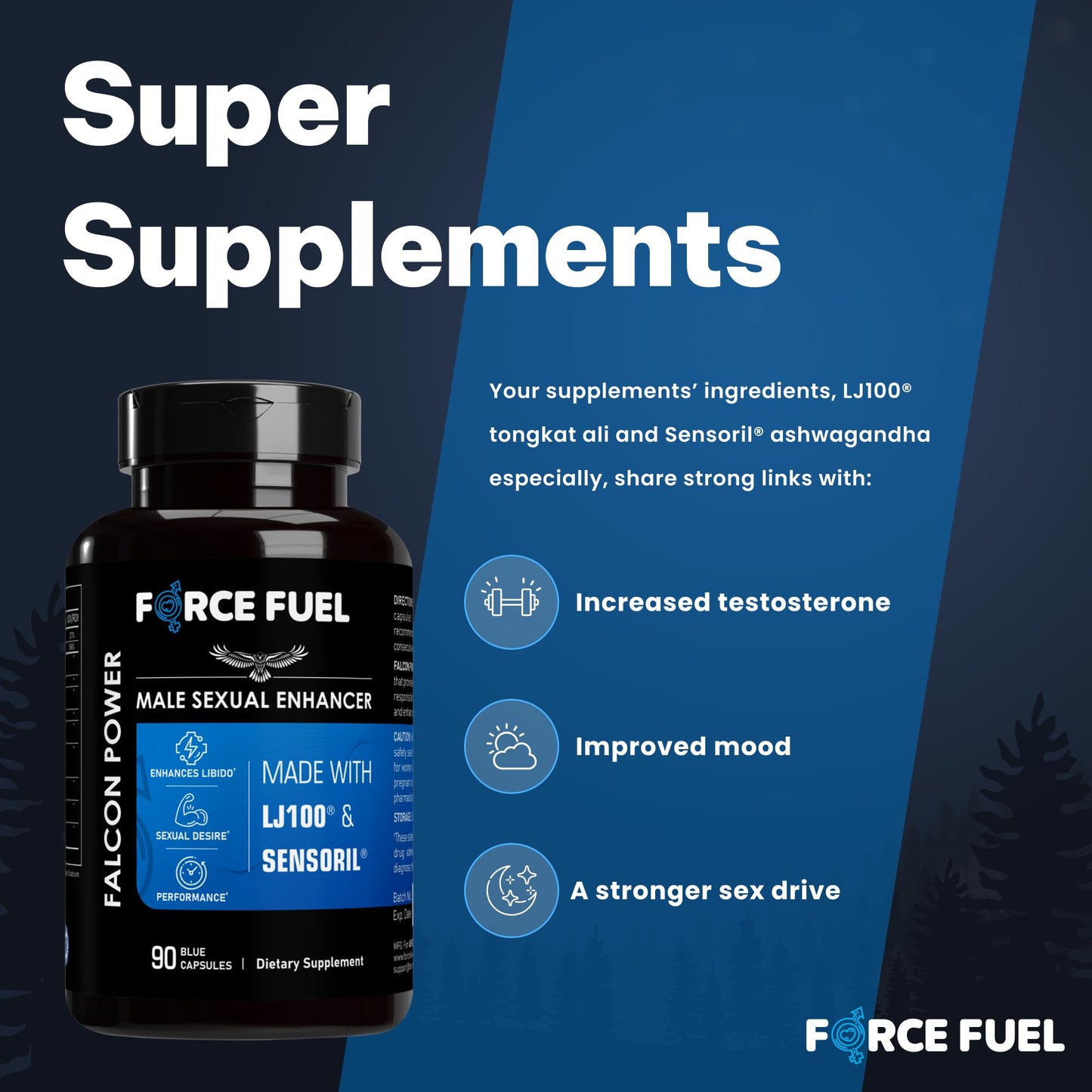 FORCE FUEL Sex Pills for Men Capsule 90 Count