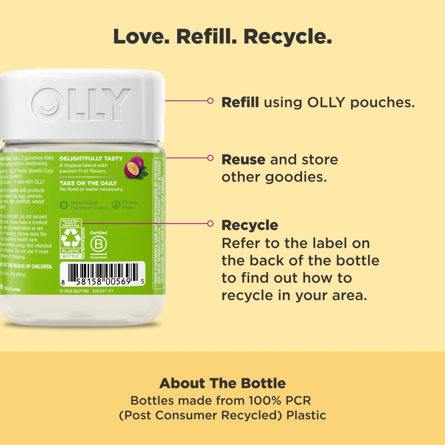 OLLY Daily Energy Gummy 60 Count