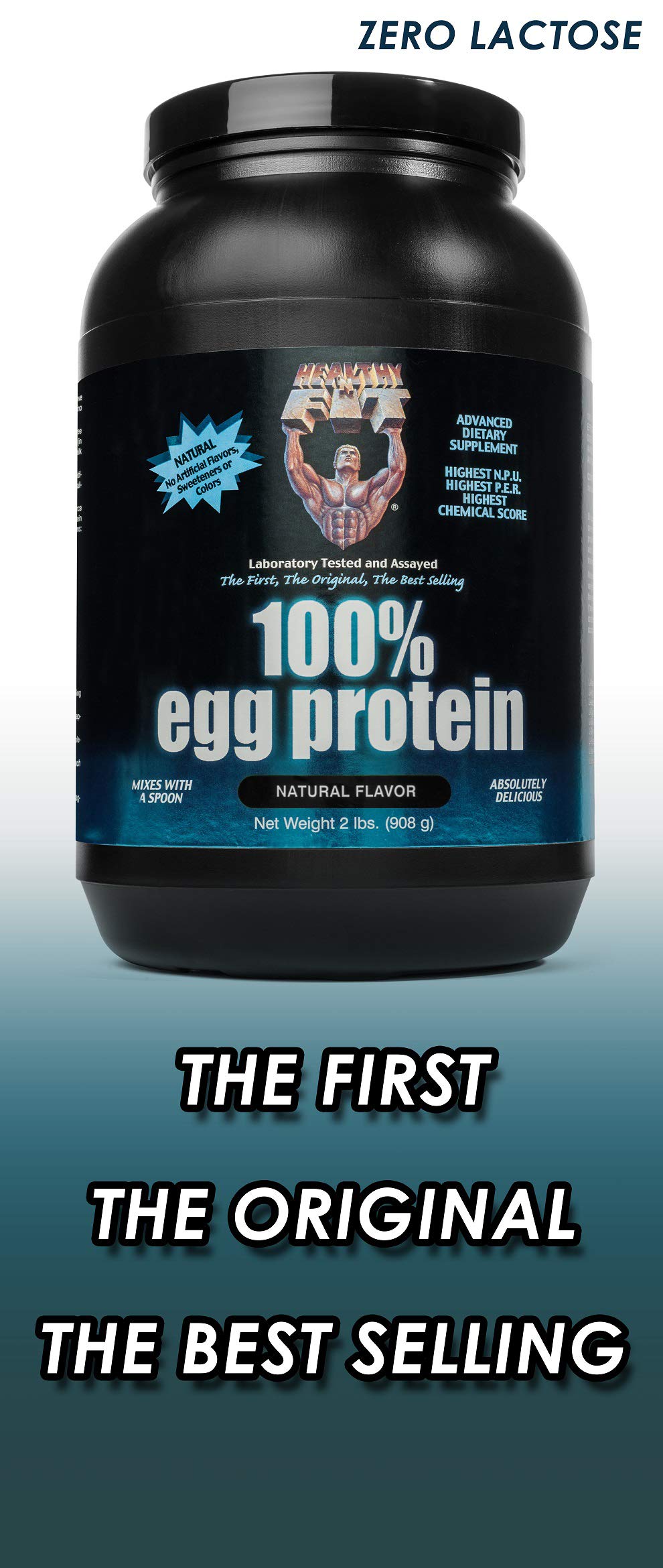 Healthy 'N Fit 100% Egg Protein Powder, 32 Servings, 2 lb