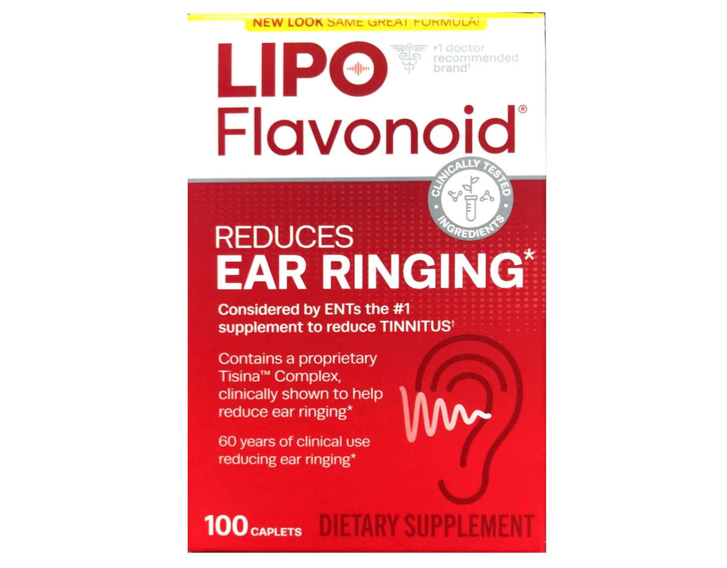 Lipo-Flavonoid Plus Dietary Supplement For Ear Health Caplets 300