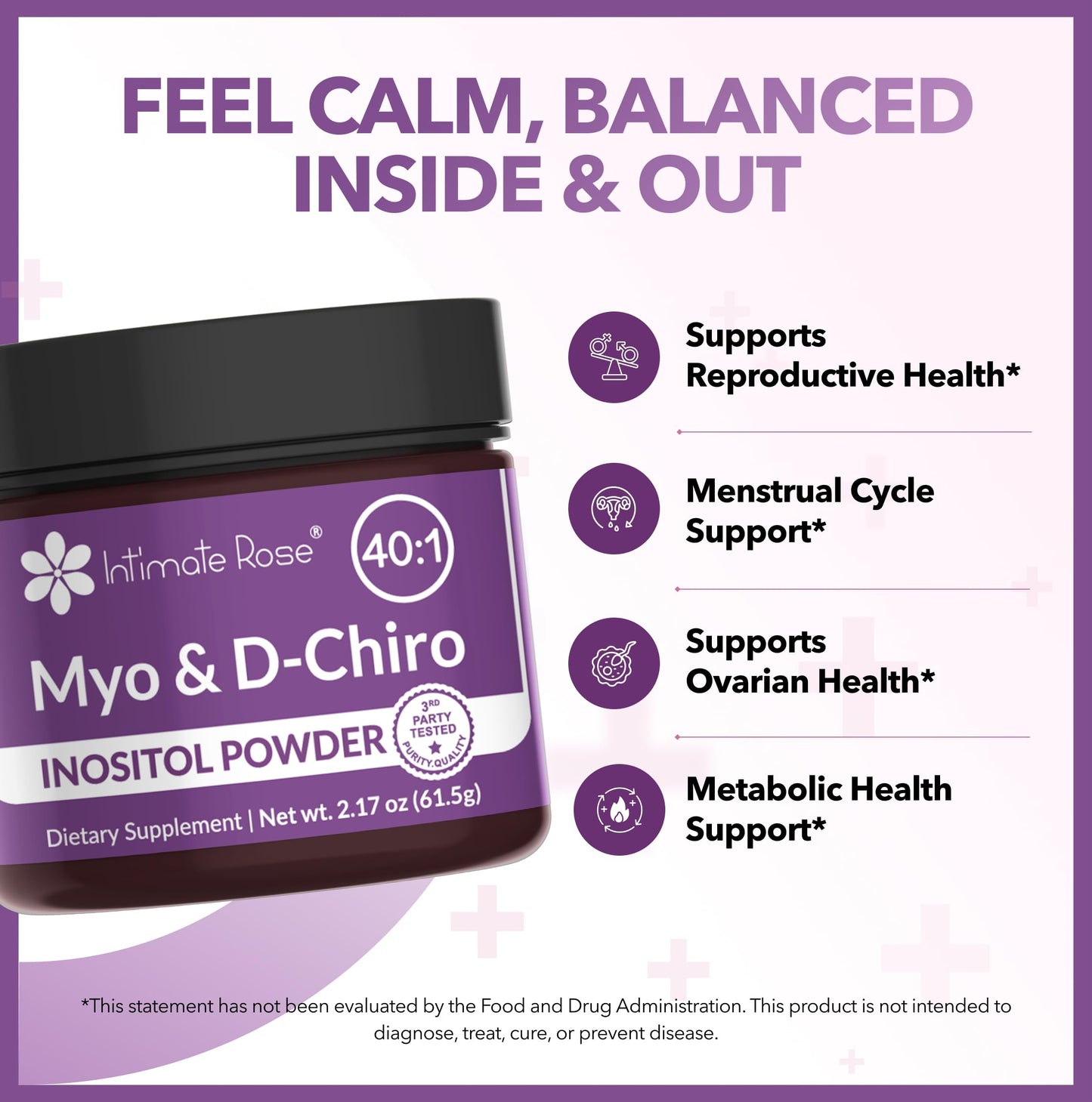 Intimate Rose Myo & D-Chiro Inositol Powder 2.2