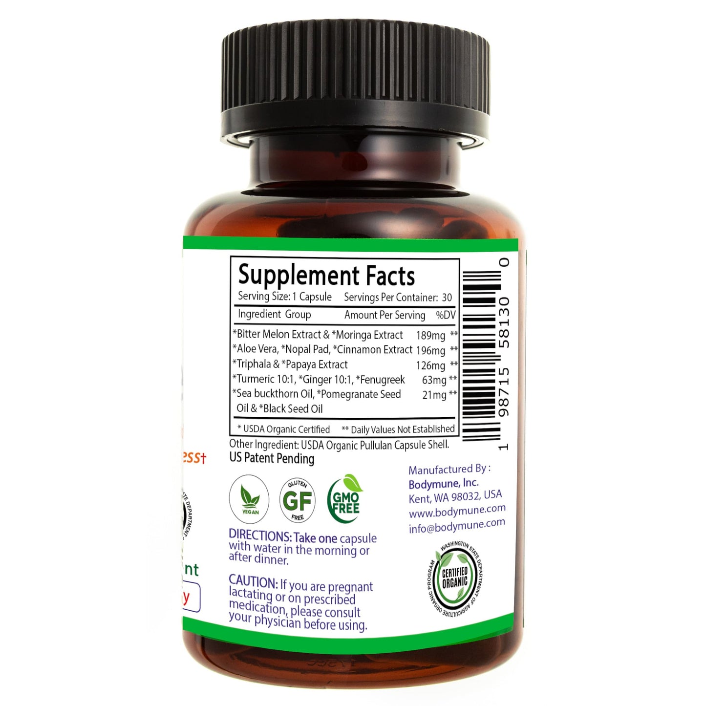 Bodymune Blood Sugar Blend, 30 Capsules