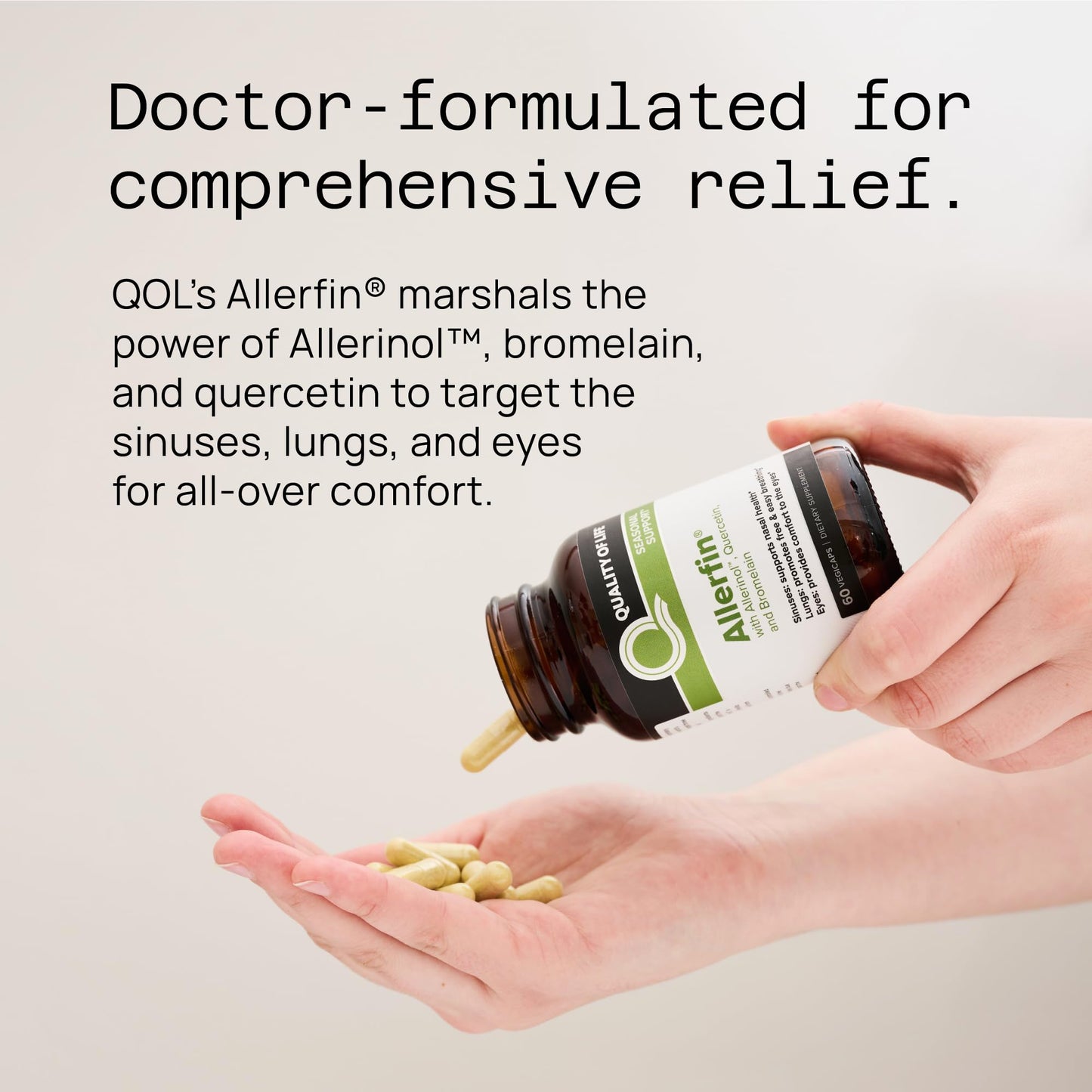 Quality of Life Premium Sinus Relief Supplement, 60 Capsules