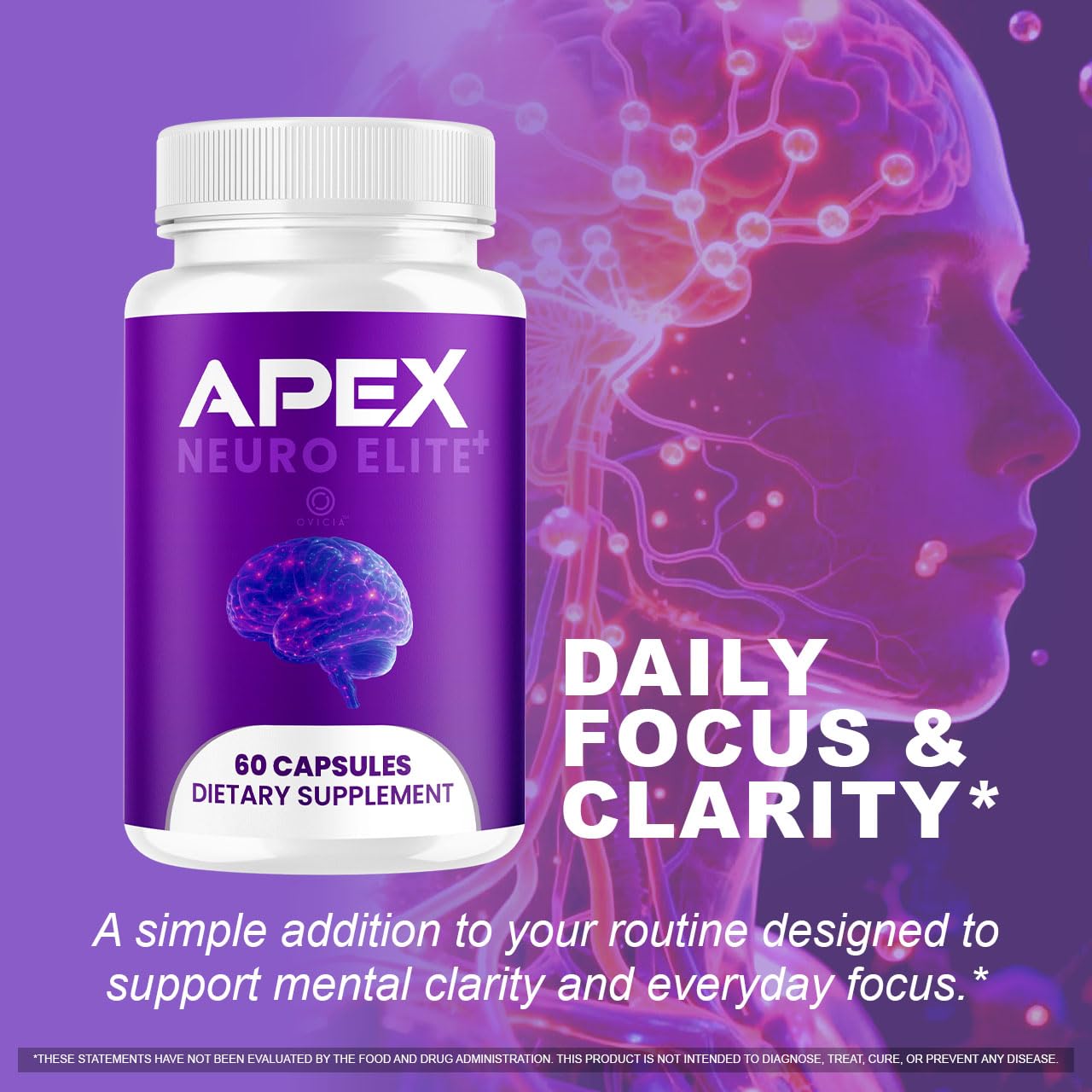 OVICIA Apex Neuro Elite Capsules, 120 Capsules