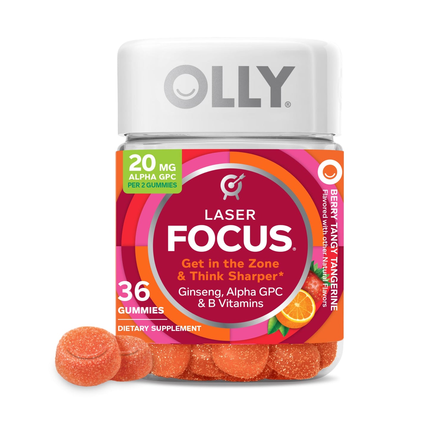 OLLY Laser Focus Gummy 36 Count