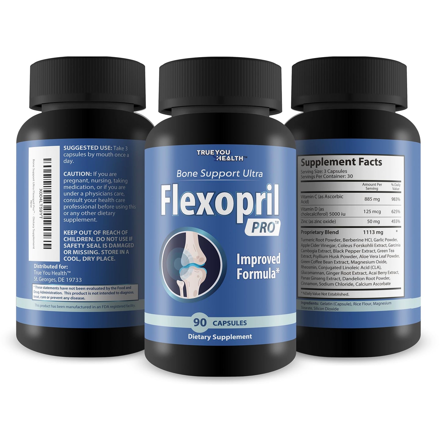True You Health Bone Support Ultra Flexopril Pro Capsules 90 Count