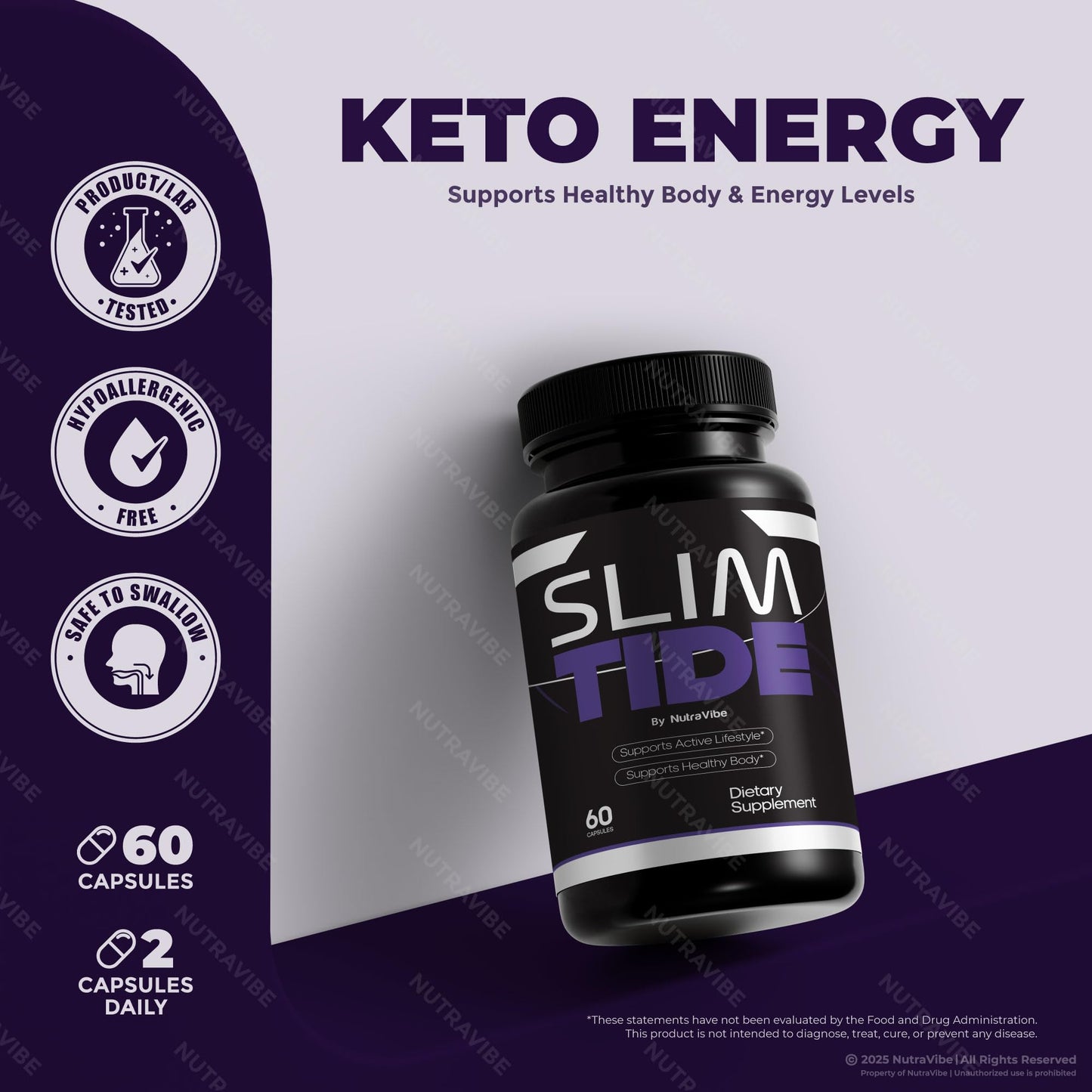 NutraVibe SlimTide Capsules 180 Capsules