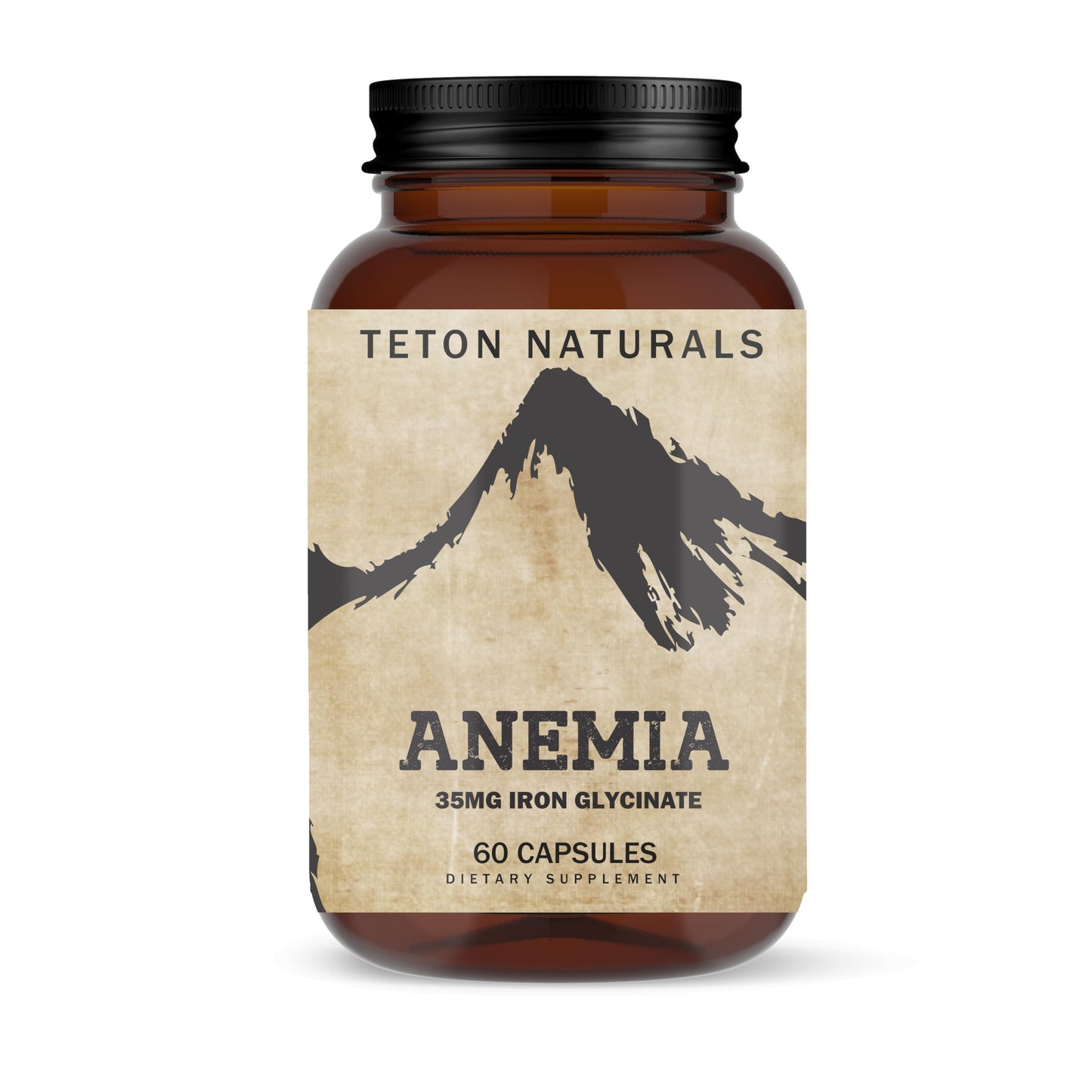 Teton Naturals Anemia 35MG 60 Capsules