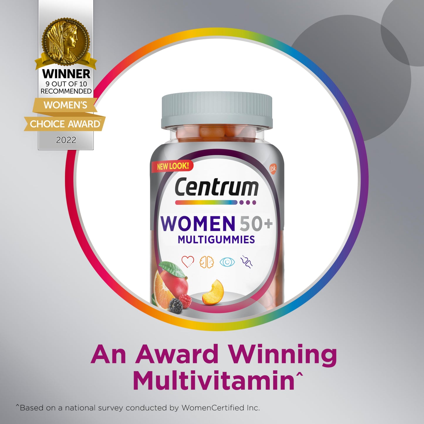 Centrum MultiGummies for Women 50 Plus Gummy, 140 Count