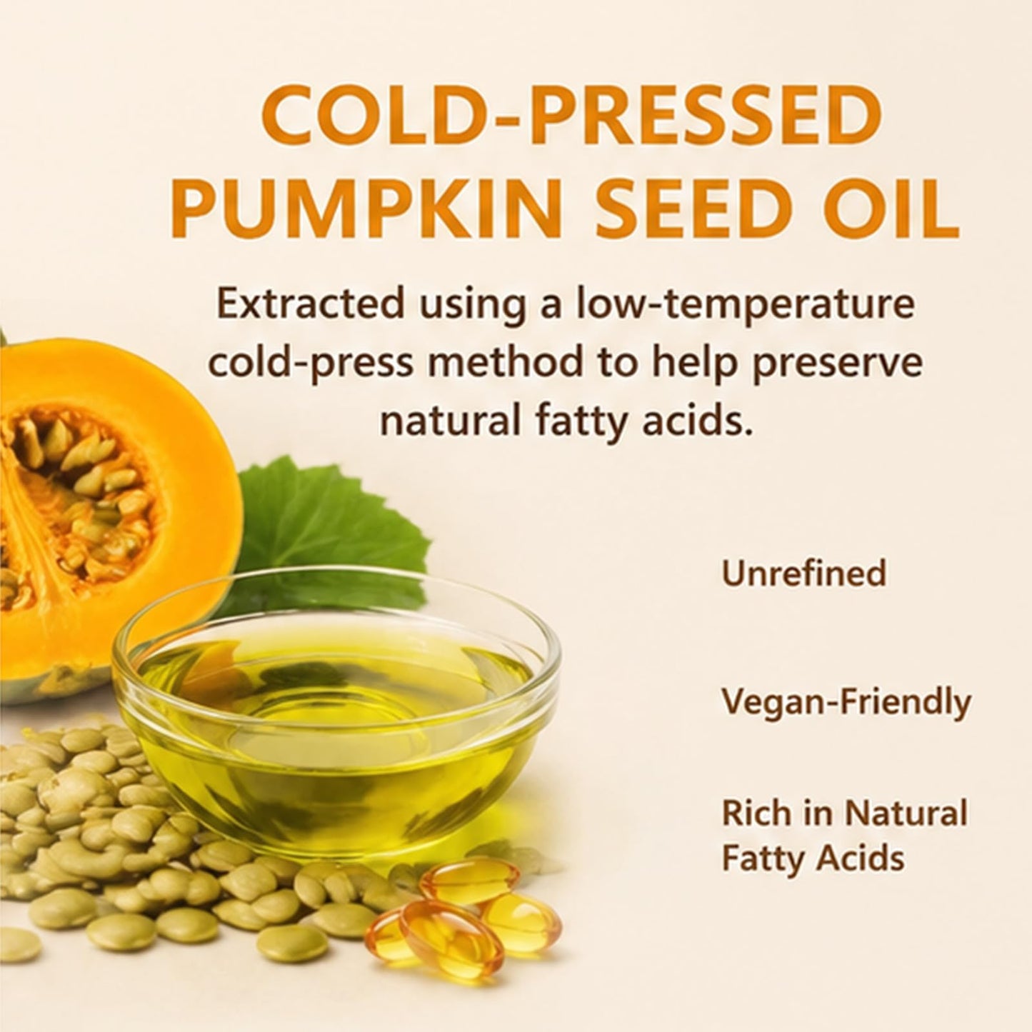 Everly Organic Pumpkin Seed Oil with Saw Palmetto Softgels 180