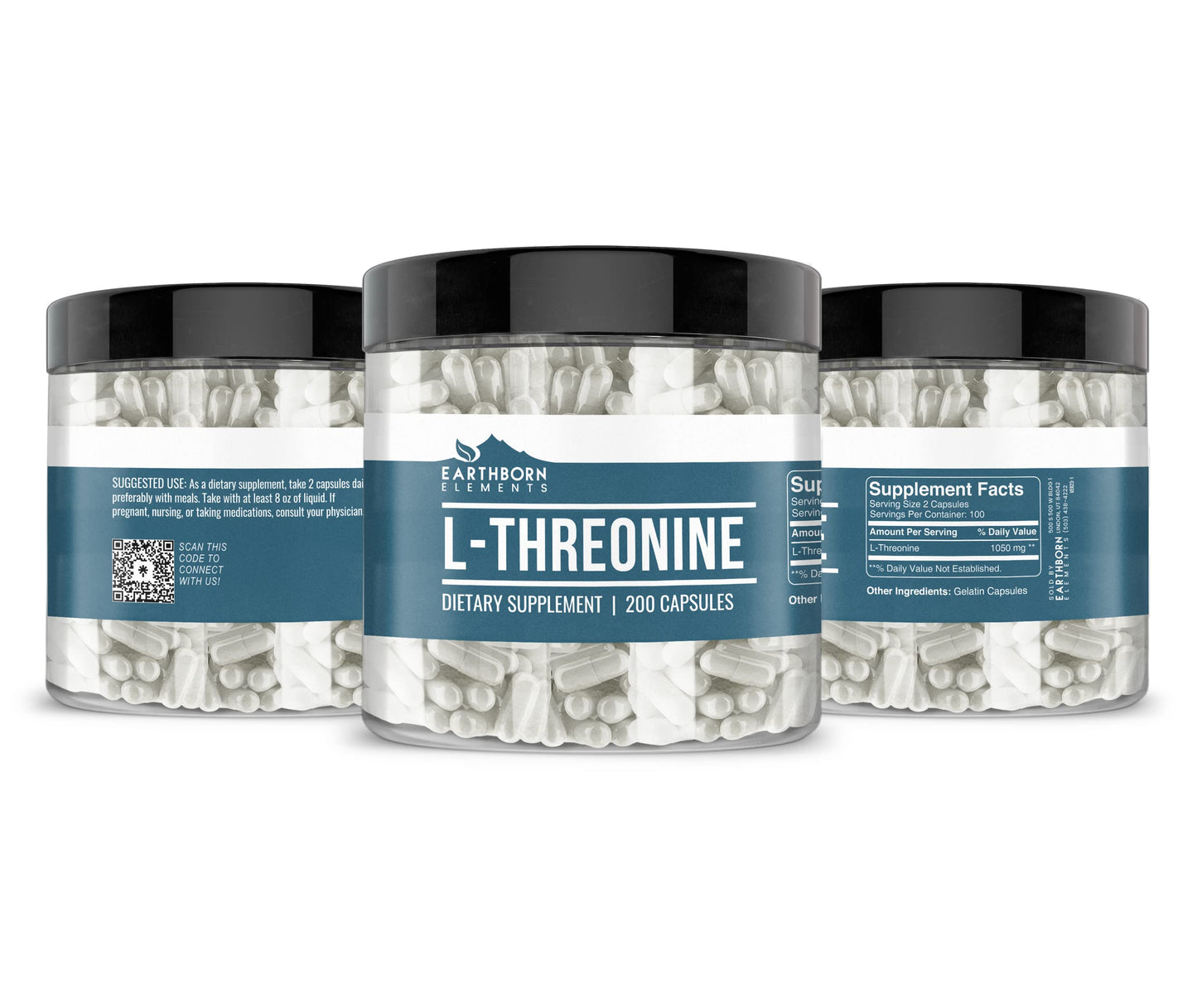 Earthborn Elements L-Threonine Capsules 200