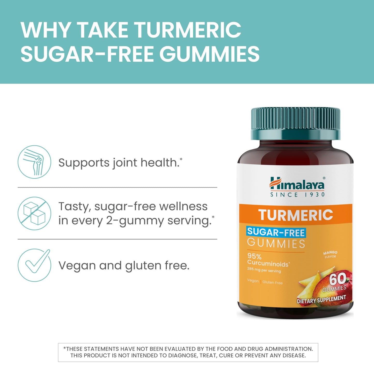 Himalaya Turmeric Sugar-Free Gummies Gummy 60 Gummies
