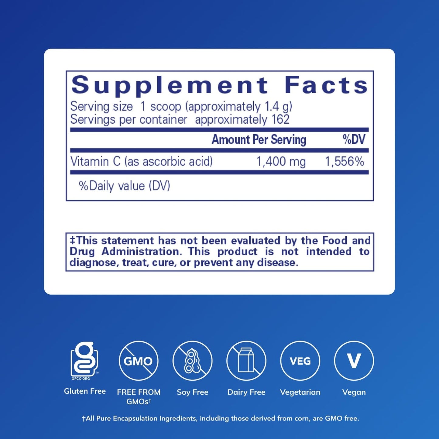 Pure Encapsulations Ascorbic Acid Powder, 8 Ounces