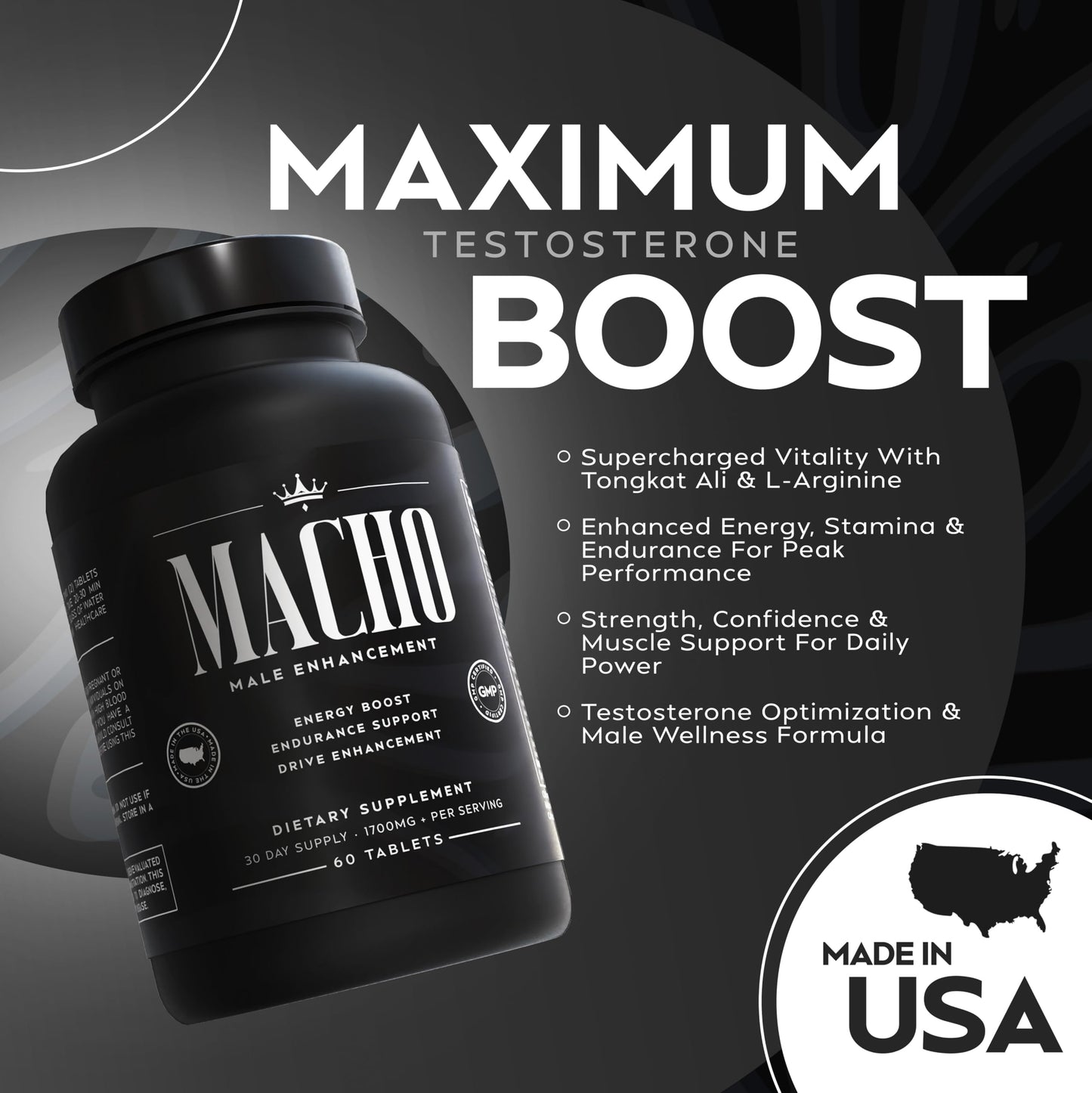 MACHO Male Enhancement Dietary Supplement for Men Capsule 1