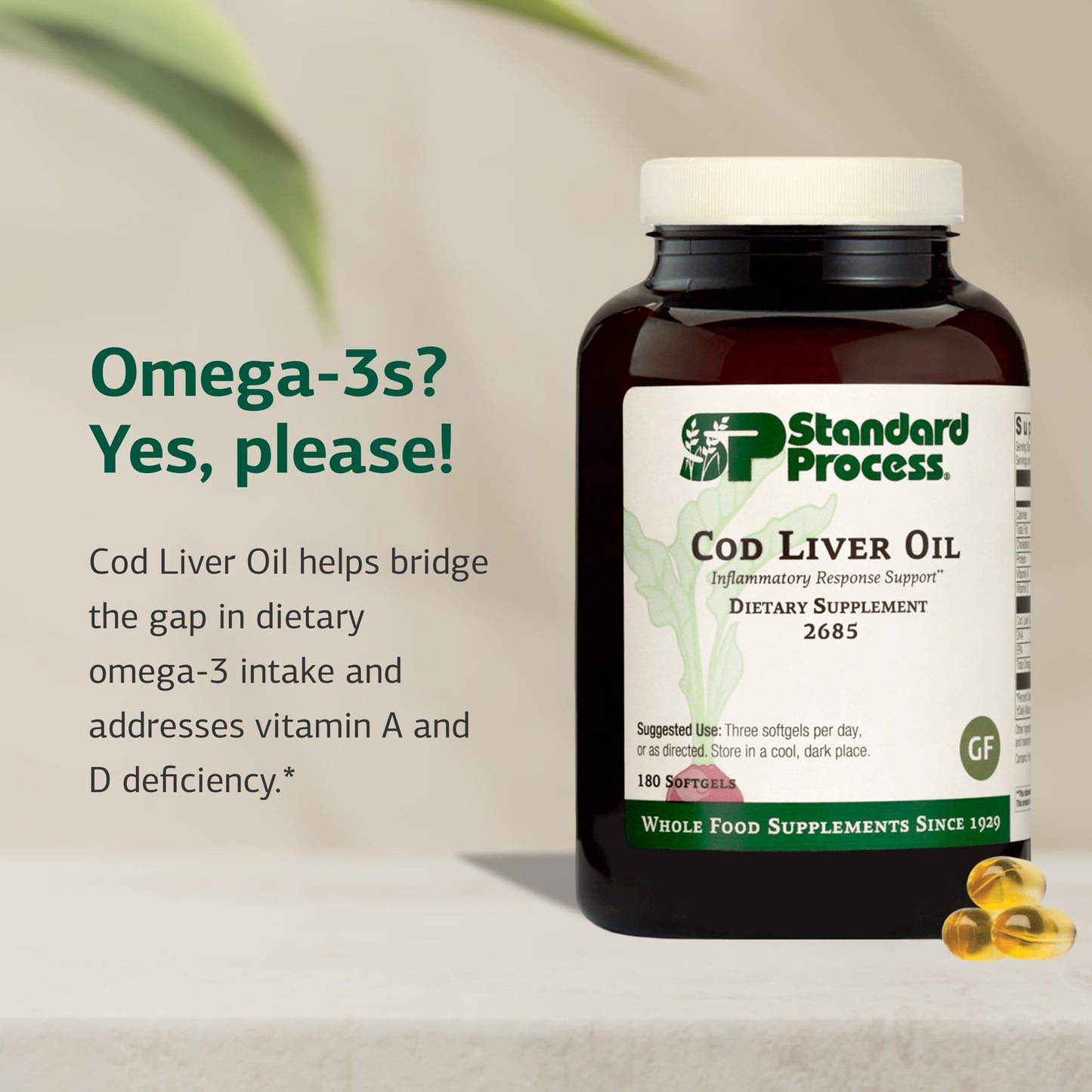 Standard Process Inc. Cod Liver Oil Softgels 180
