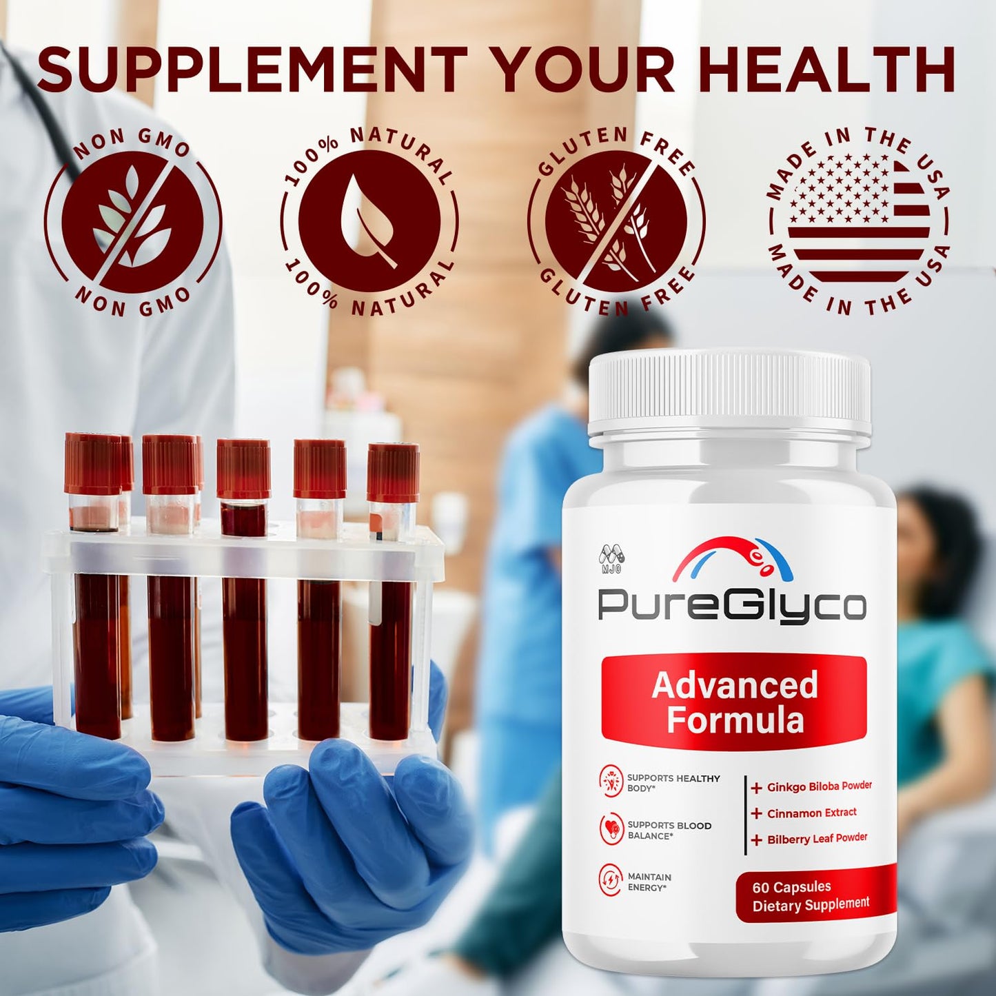 MJO Pure Glyco Capsules 180 Capsules