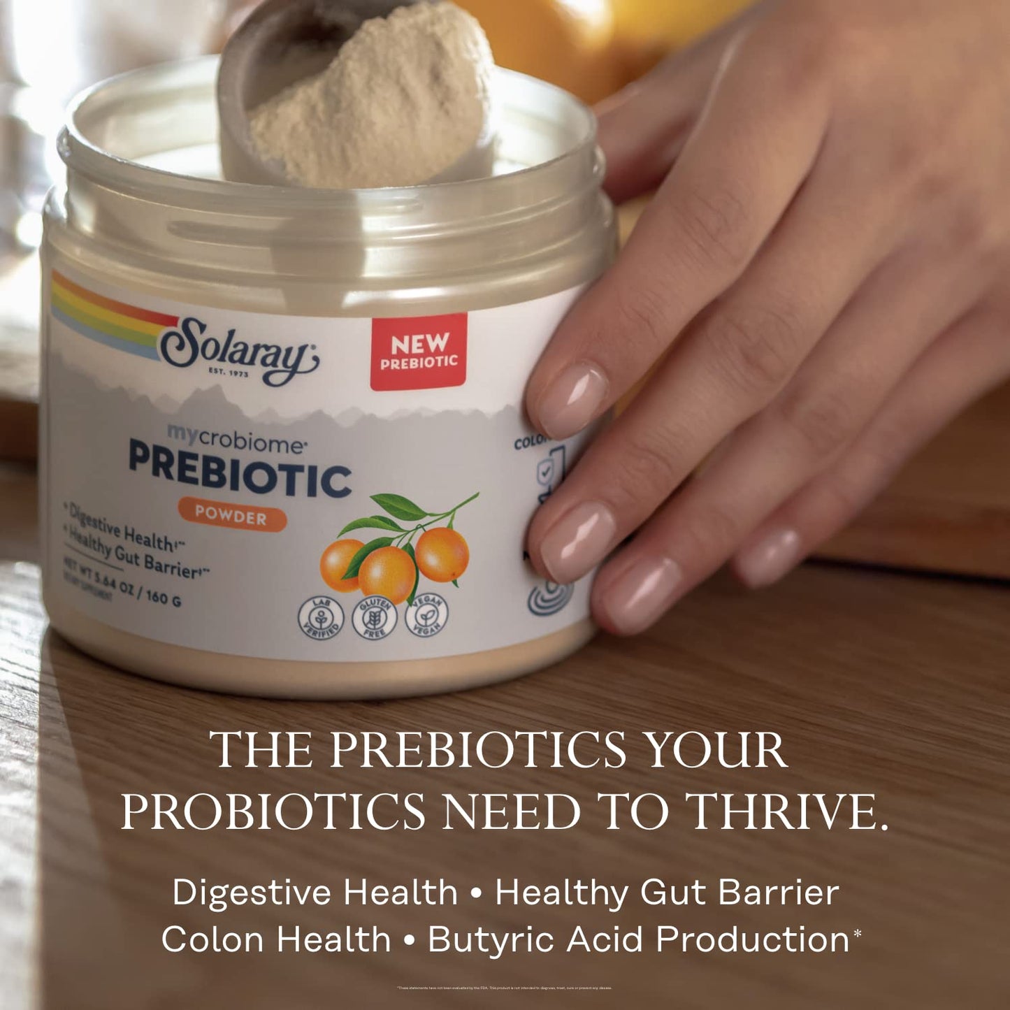 SOLARAY Mycrobiome Prebiotic Powder 5.64 oz