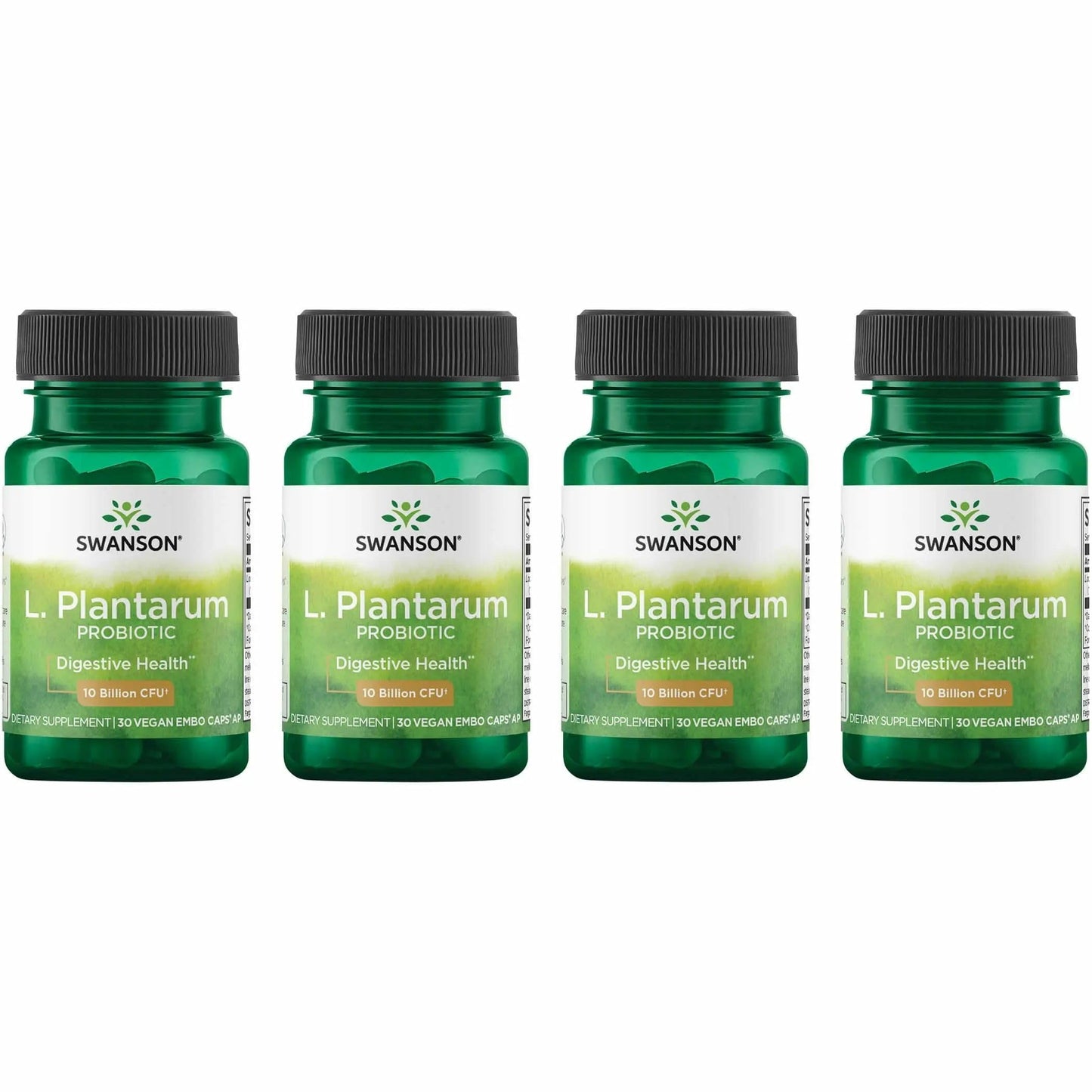 Swanson L. Plantarum - 10 Billion CFUs Probiotic Supplement - 120 Capsules