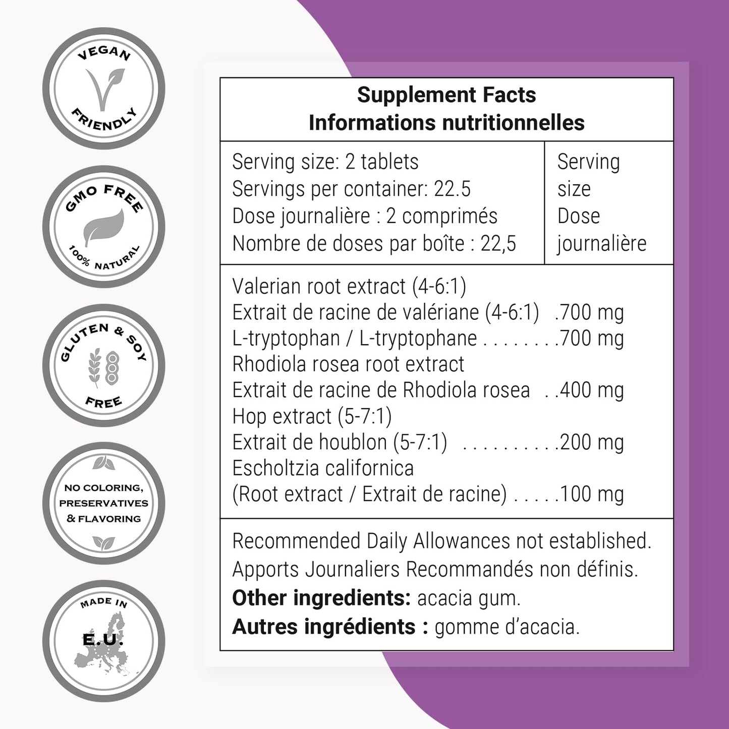 Supersmart Natural Sleep Formula (Advanced Formula) 45 Tablets