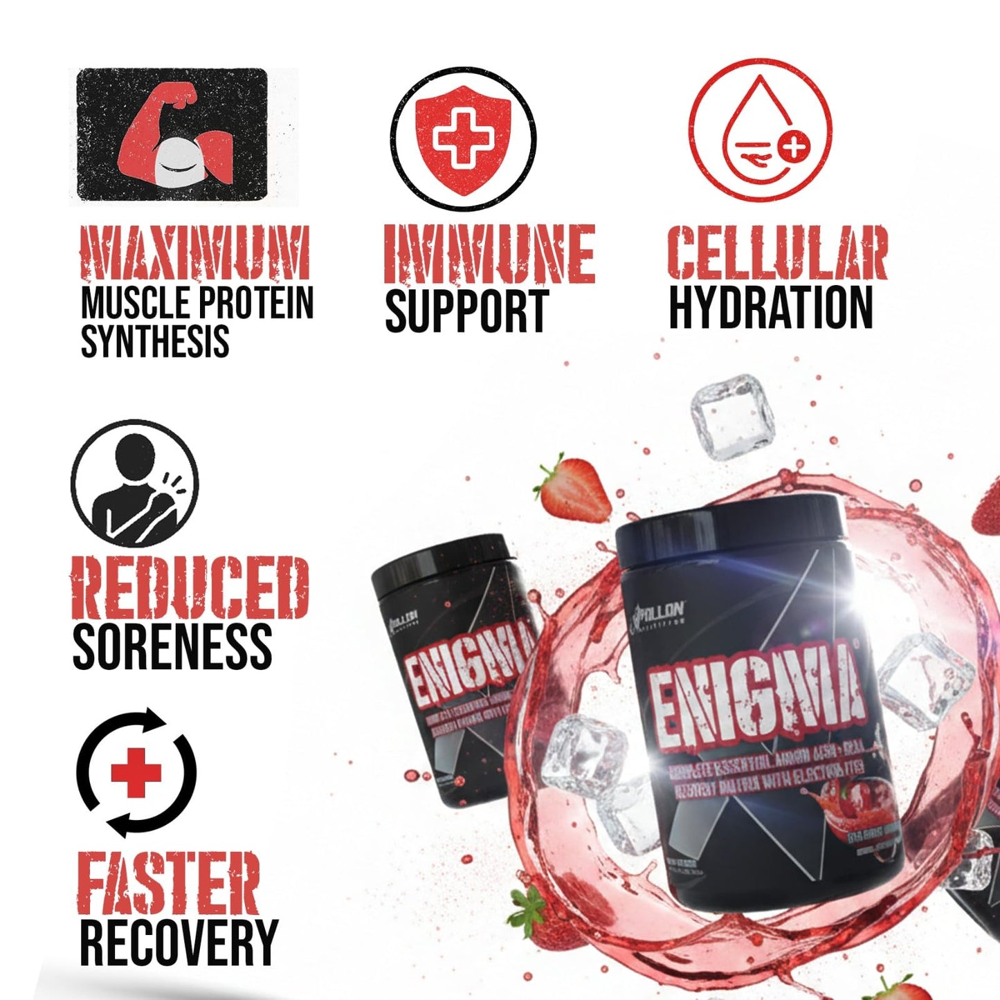 Apollon Nutrition Enigma Complete EAA + BCAA Recovery Matrix Powder, 1.1 Ounce