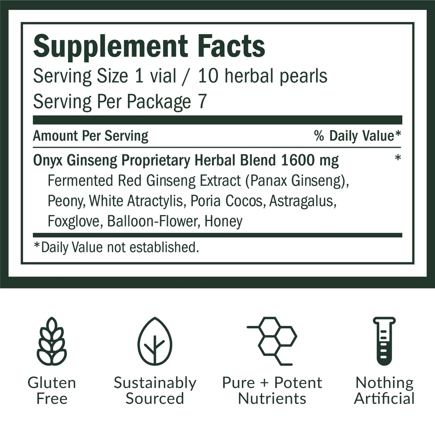 Qi ALCHEMY Red Ginseng Herbal Pearls Tablet 70 Count